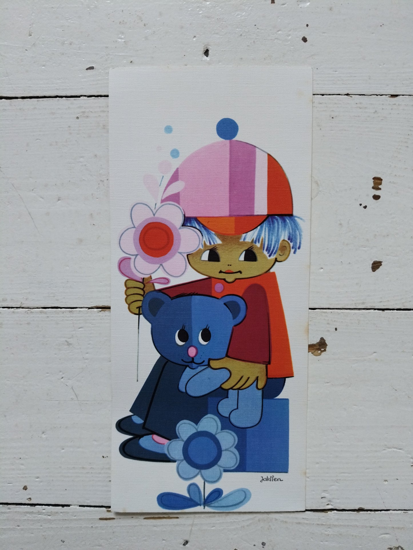 Ancienne carte postale Jaklien Moerman 70's au choix