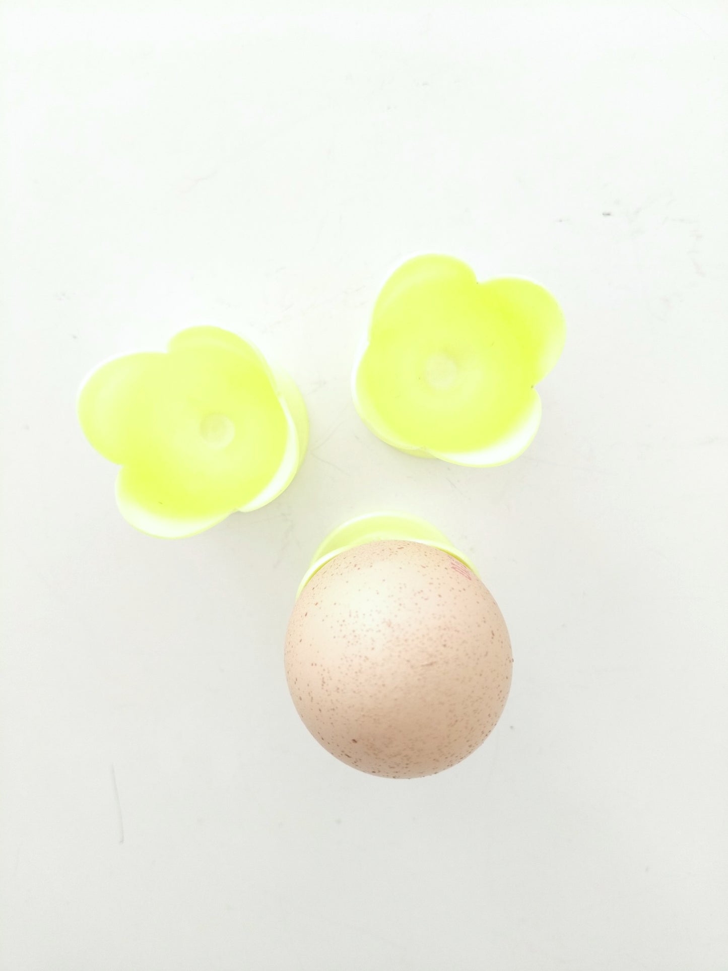 Ensemble de 3 coquetiers tulipe en plastique