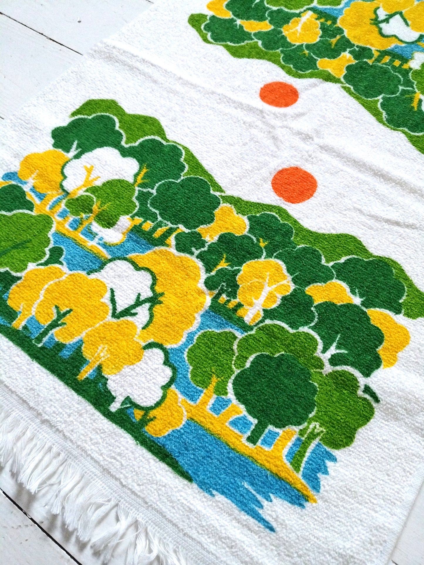 Essuie-mains à franges Cotton & Polyester Blend USA