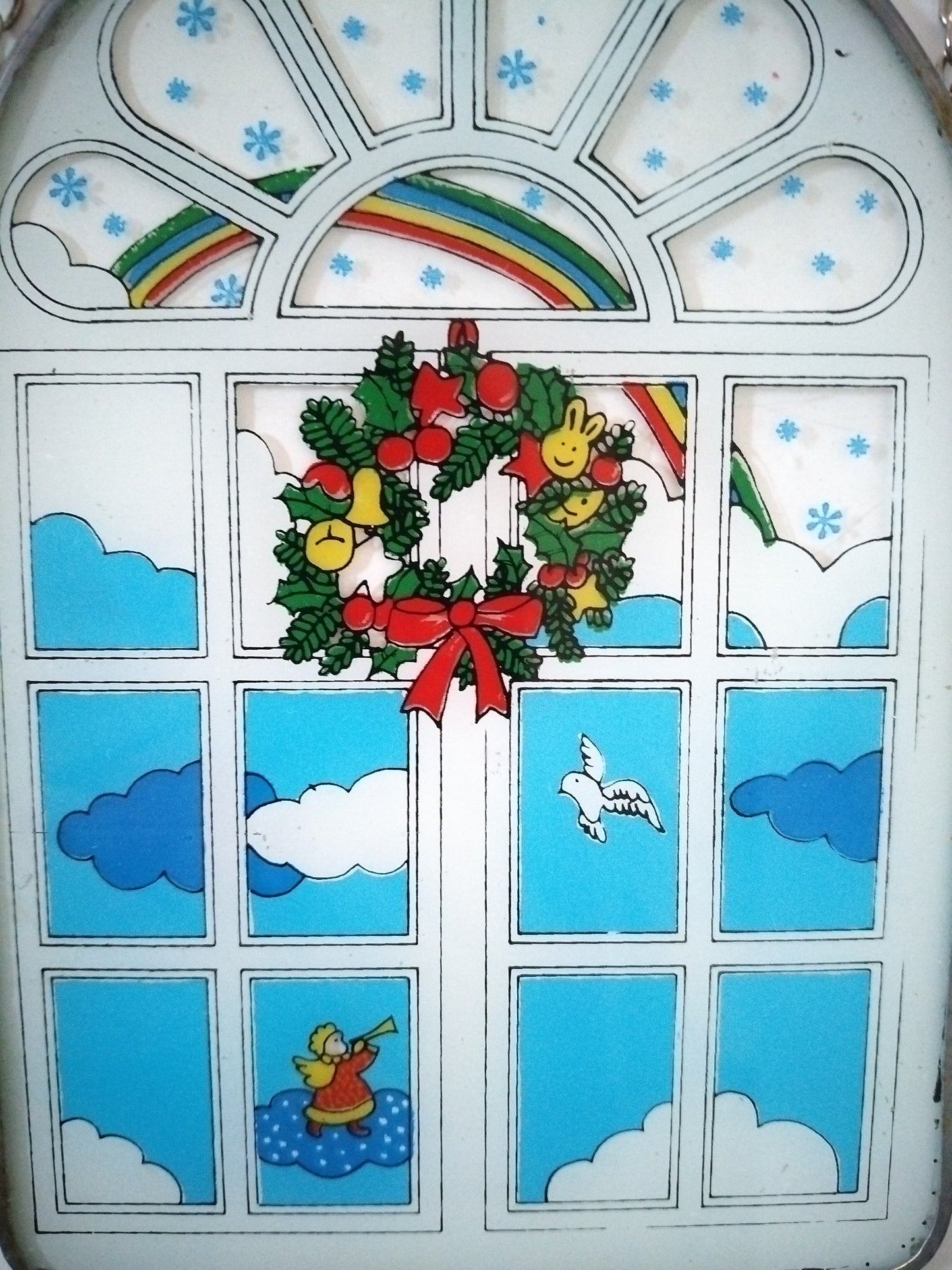 Vitrail mural de Noël