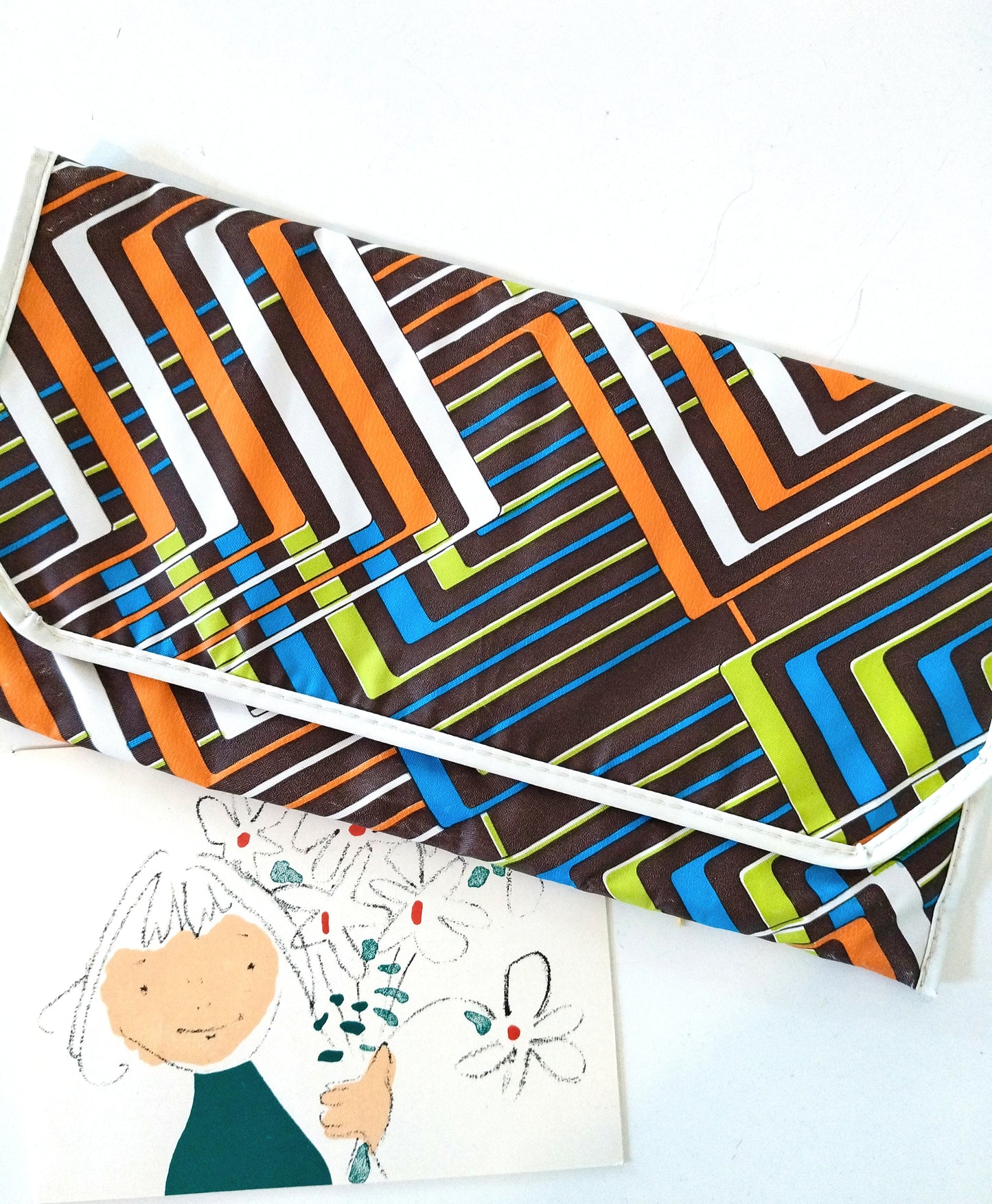 Pochette plate en vinyle vintage