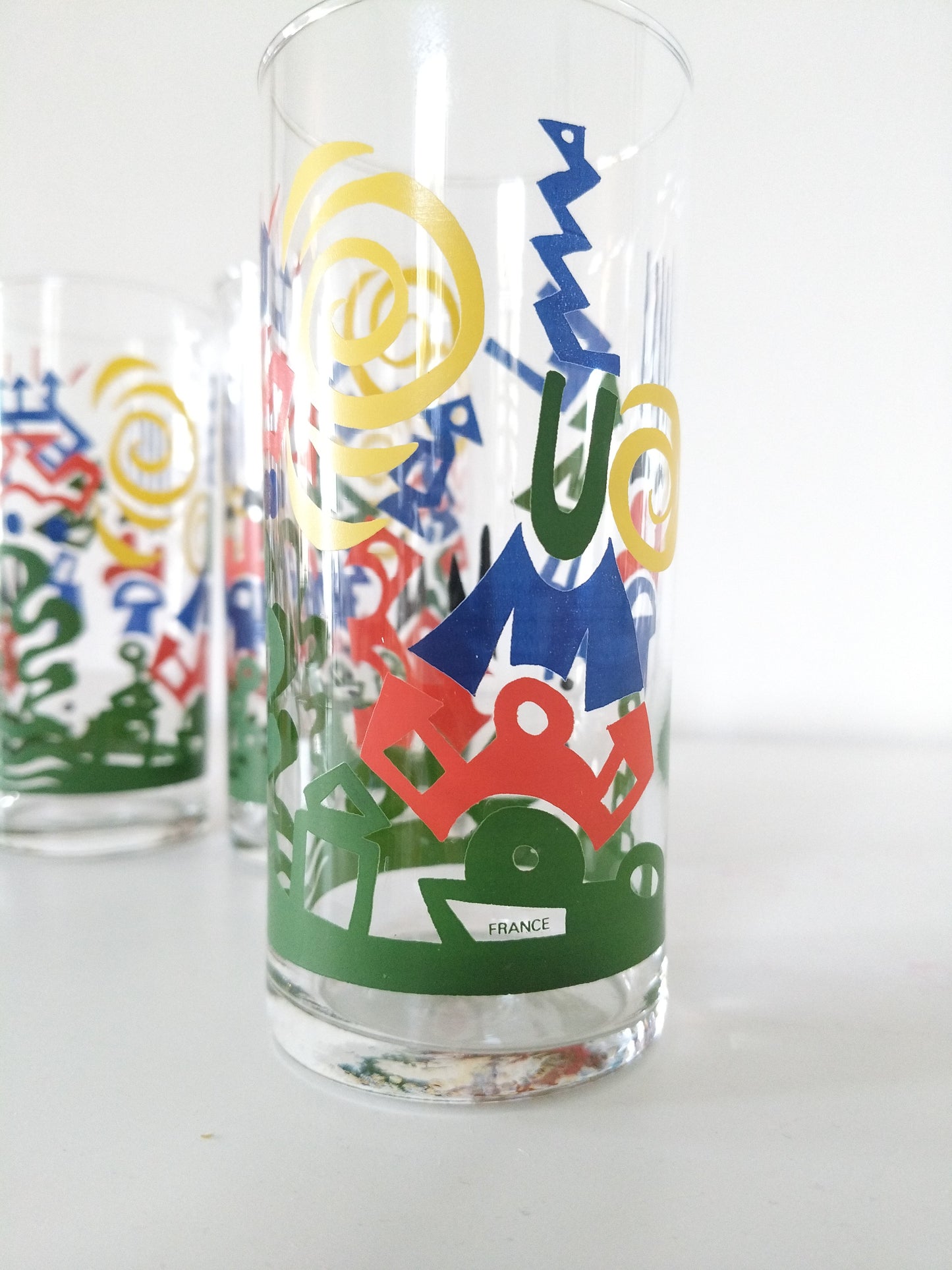 Ensemble de 4 verres vintage