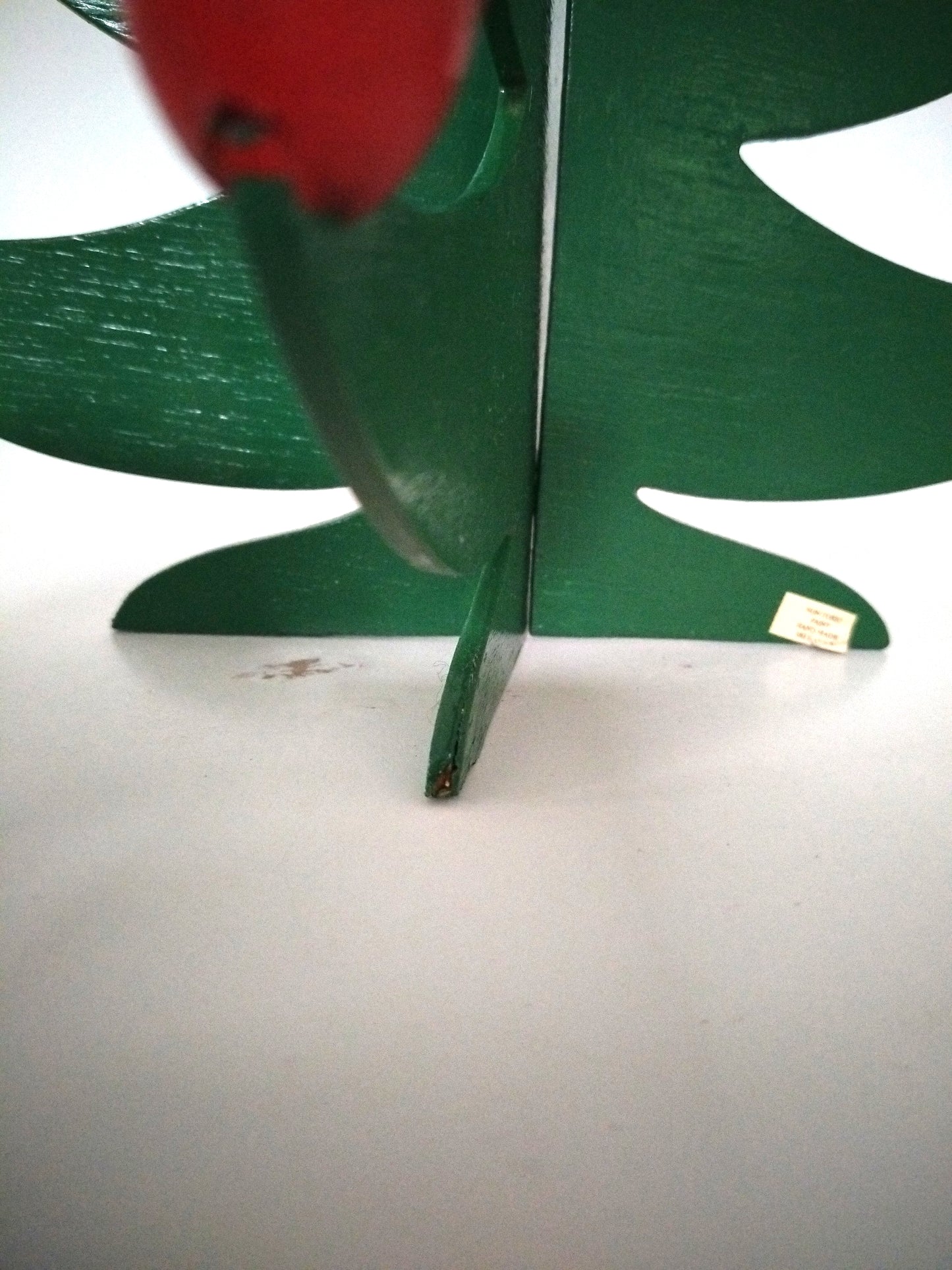 Bougeoir de Noël sapin en bois handmade Sri Lanka