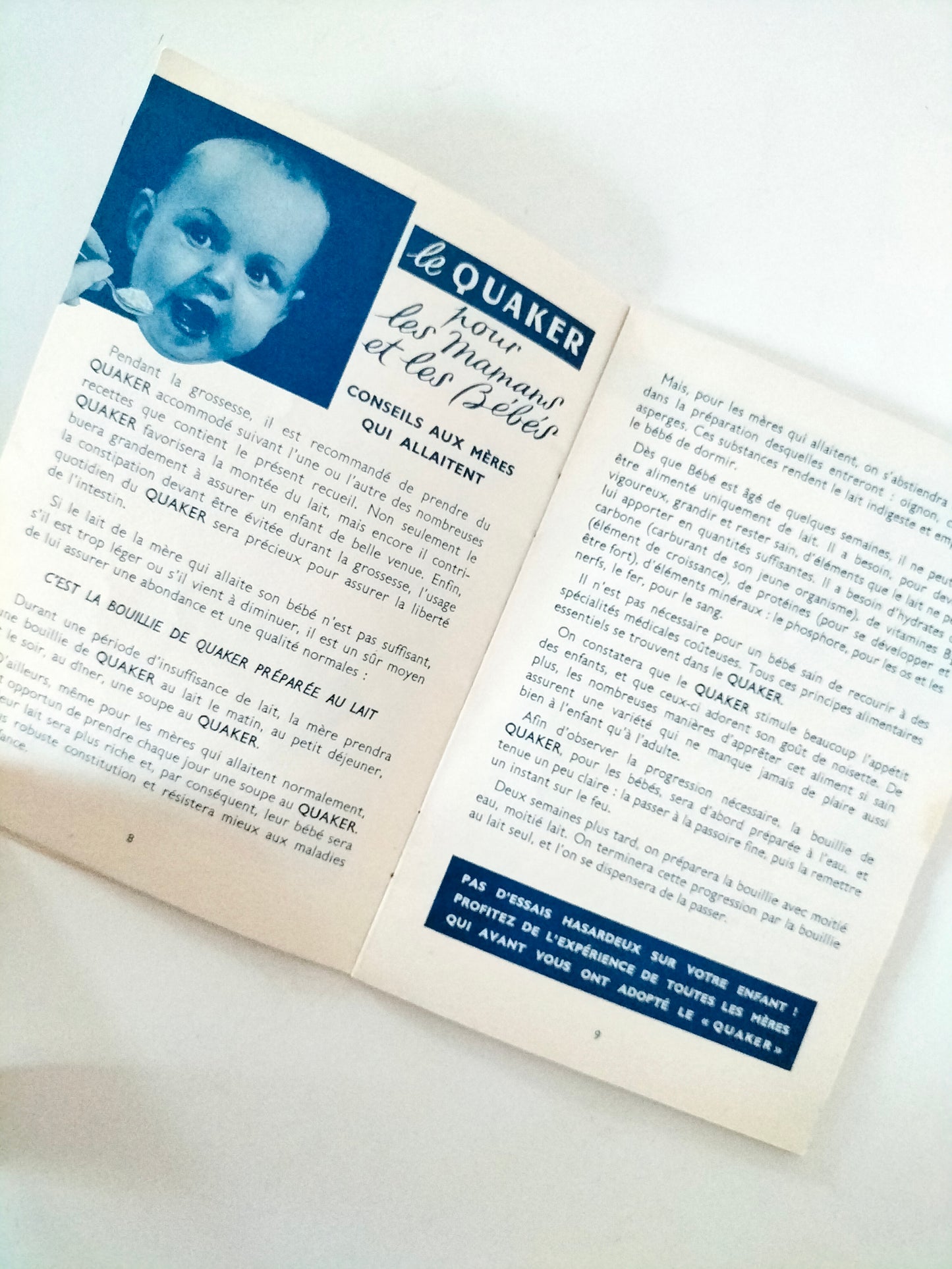 Ancien petit livre de cuisine : les économies de popote Liebig ou les recettes de Quaker Oats, au choix