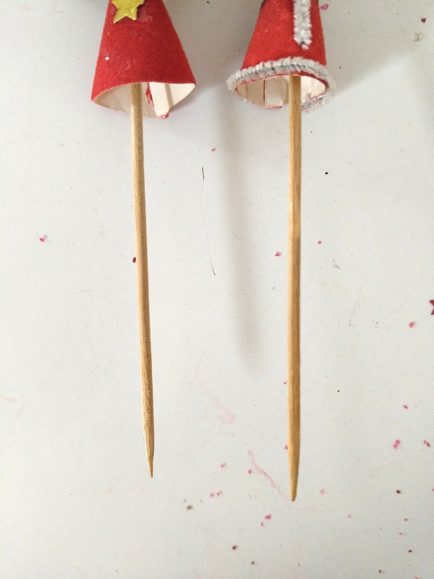 2 anciennes piques décoratives de Noël (4 duos disponibles)