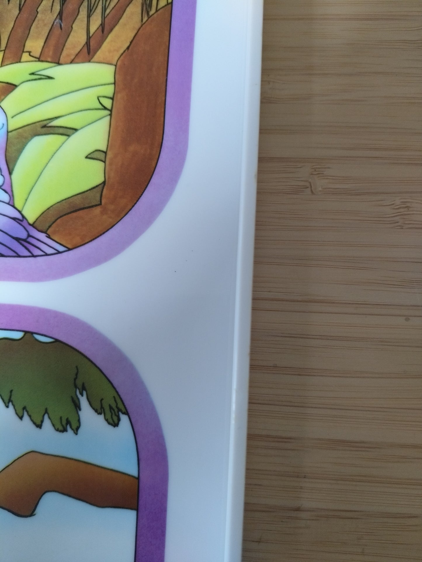 Plateau "les quatre saisons" en plastique par Tupperware 80's