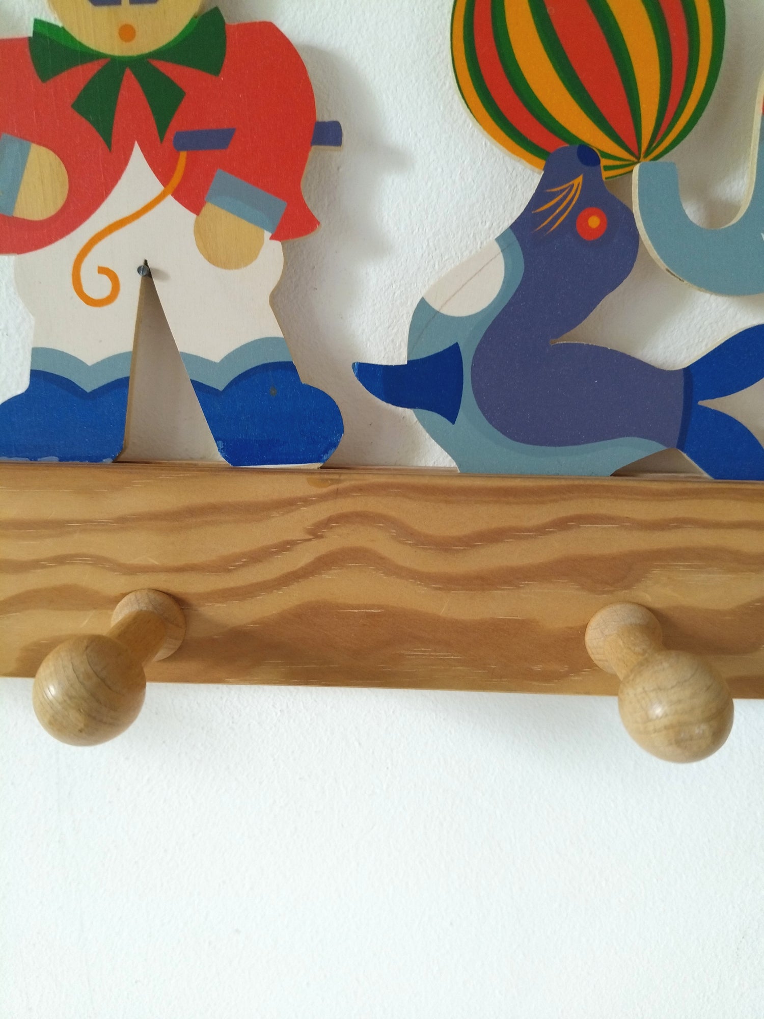 Porte-manteau en bois Ralf Heller West Germany - cetaitmieuxavant