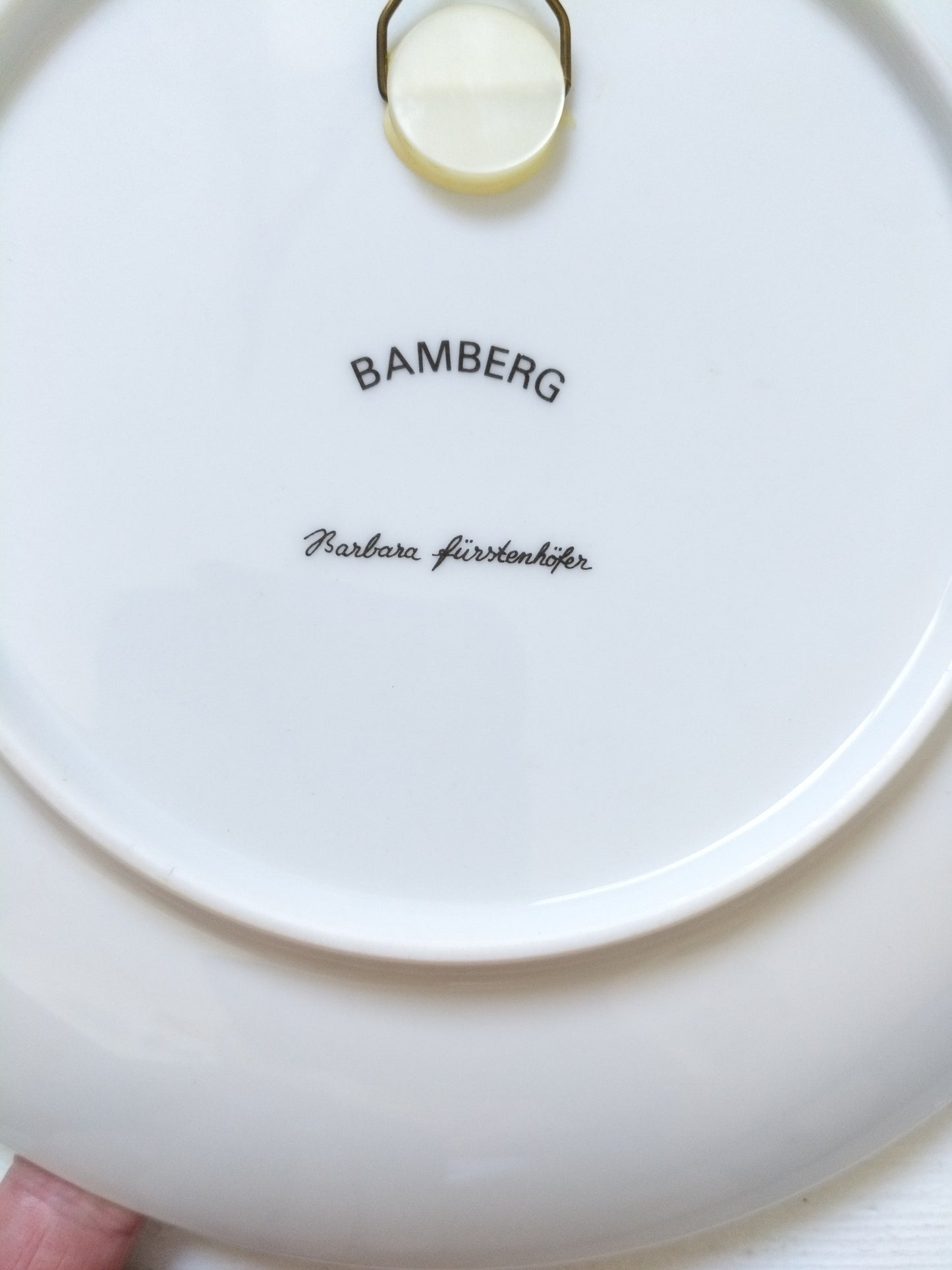 Assiette décorative murale par Barbara Fürstenhöfer pour Bamberg
