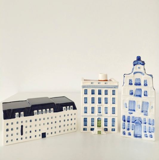 Maison/ banque miniature BNG/ Kempen&Co hollandaise tirelire en bleu de Delft/ Poly Delft au choix