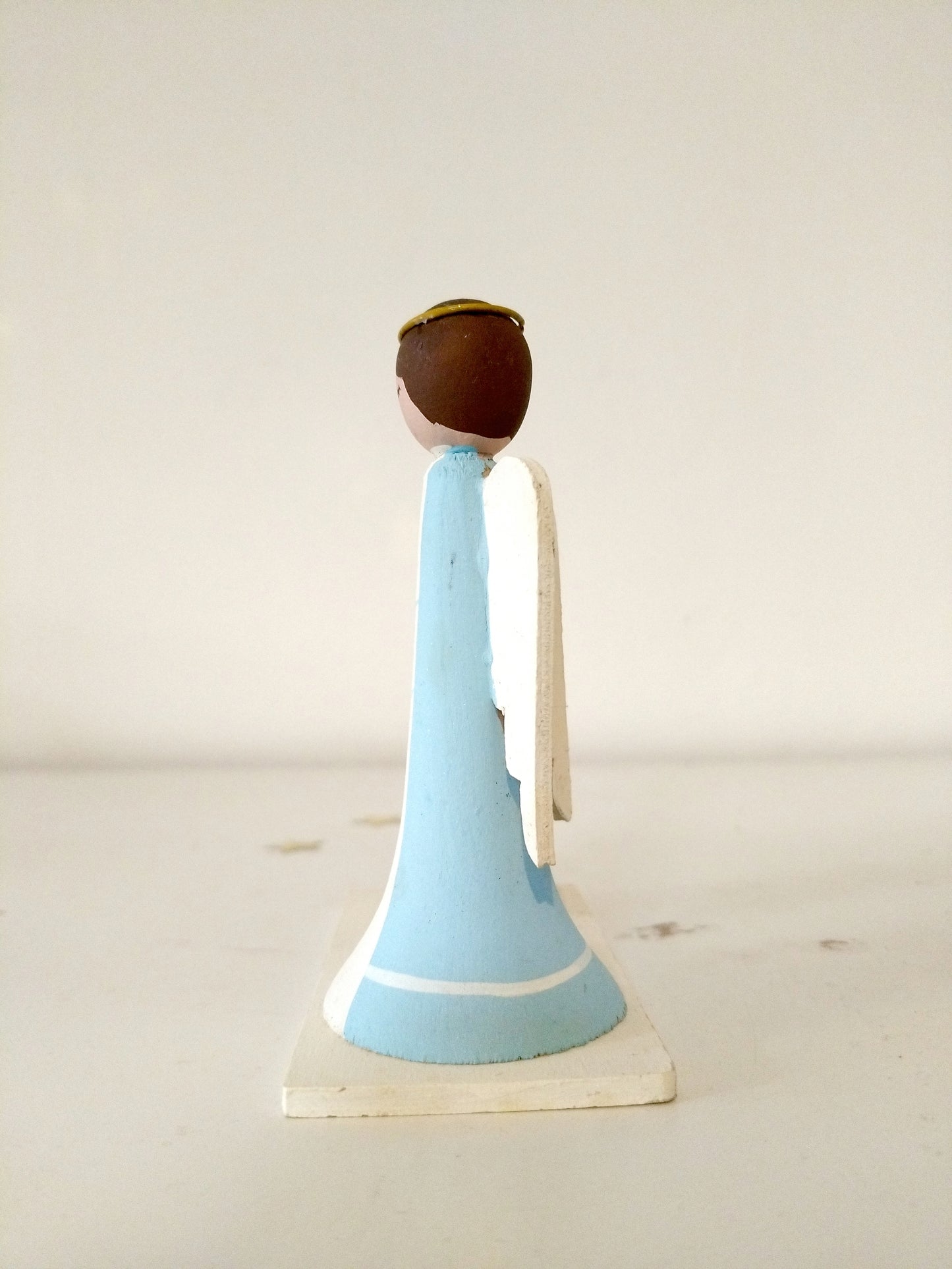 Bougeoir ange en bois Bo-Svensk Hemslöjd Suède Sweden à l'unité