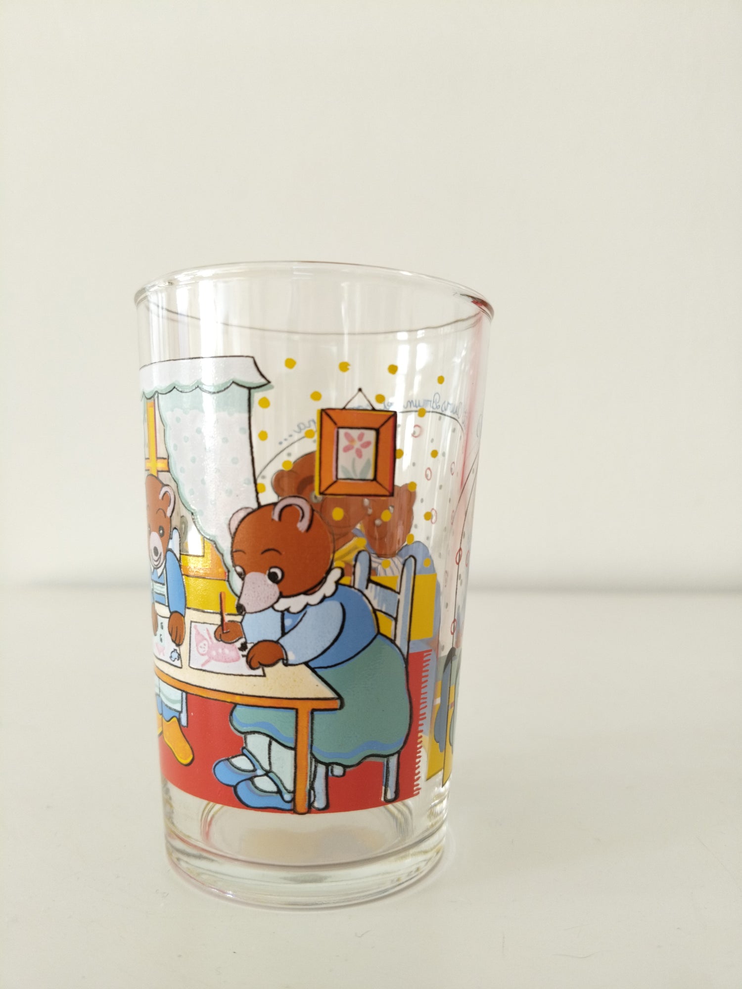 Verre Petit Ours Brun publicitaire Pomme d'Api 1988 et 1999 au choix - cetaitmieuxavant