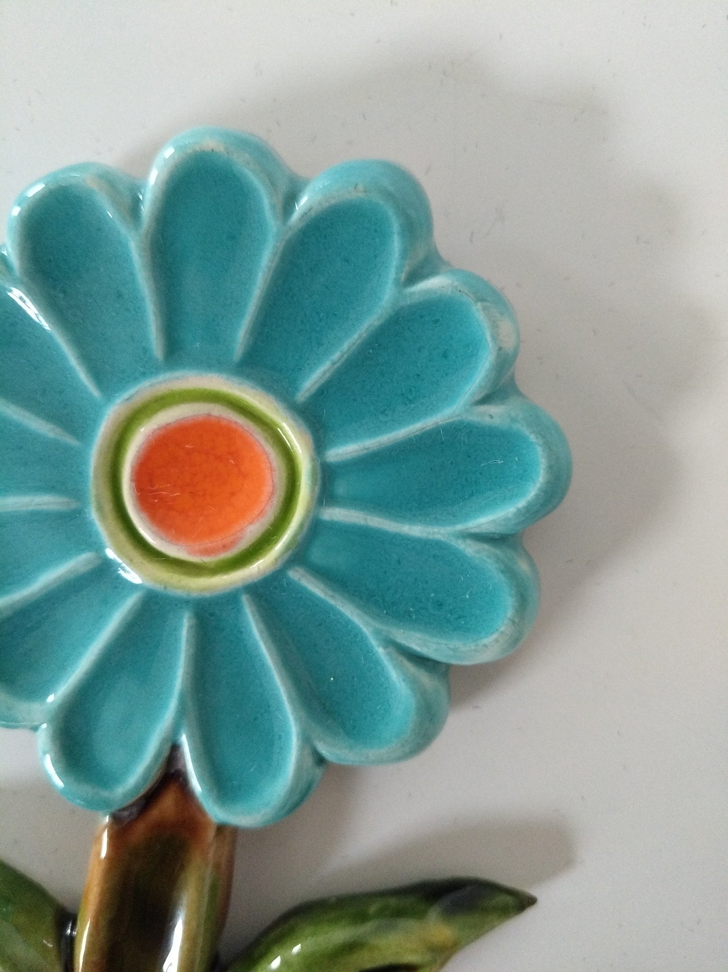 Patère murale fleur en céramique Yann - cetaitmieuxavant