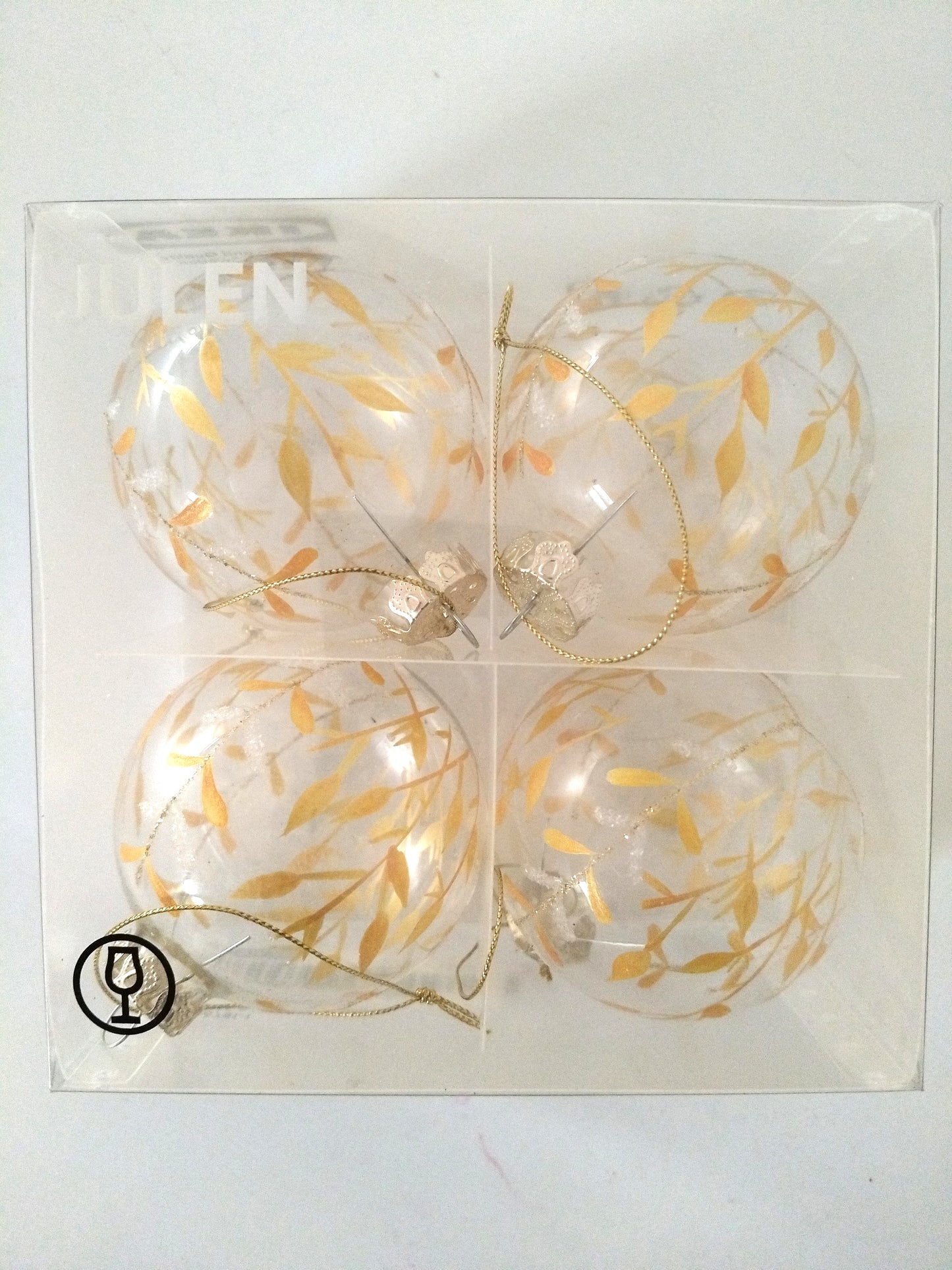 4 boules en verre Ikea Julen 2004