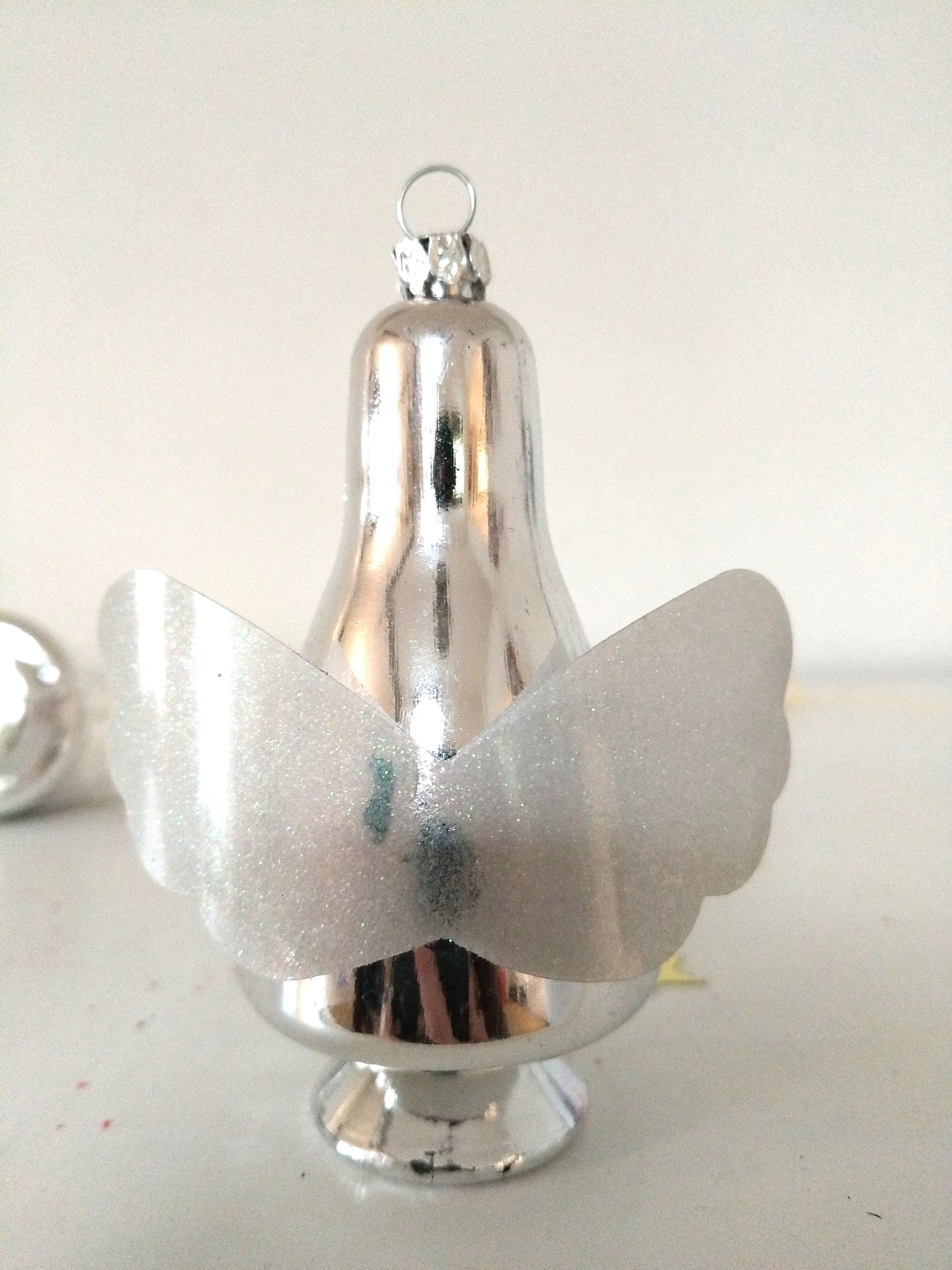 Boule de Noël ange en plastique à l'unité