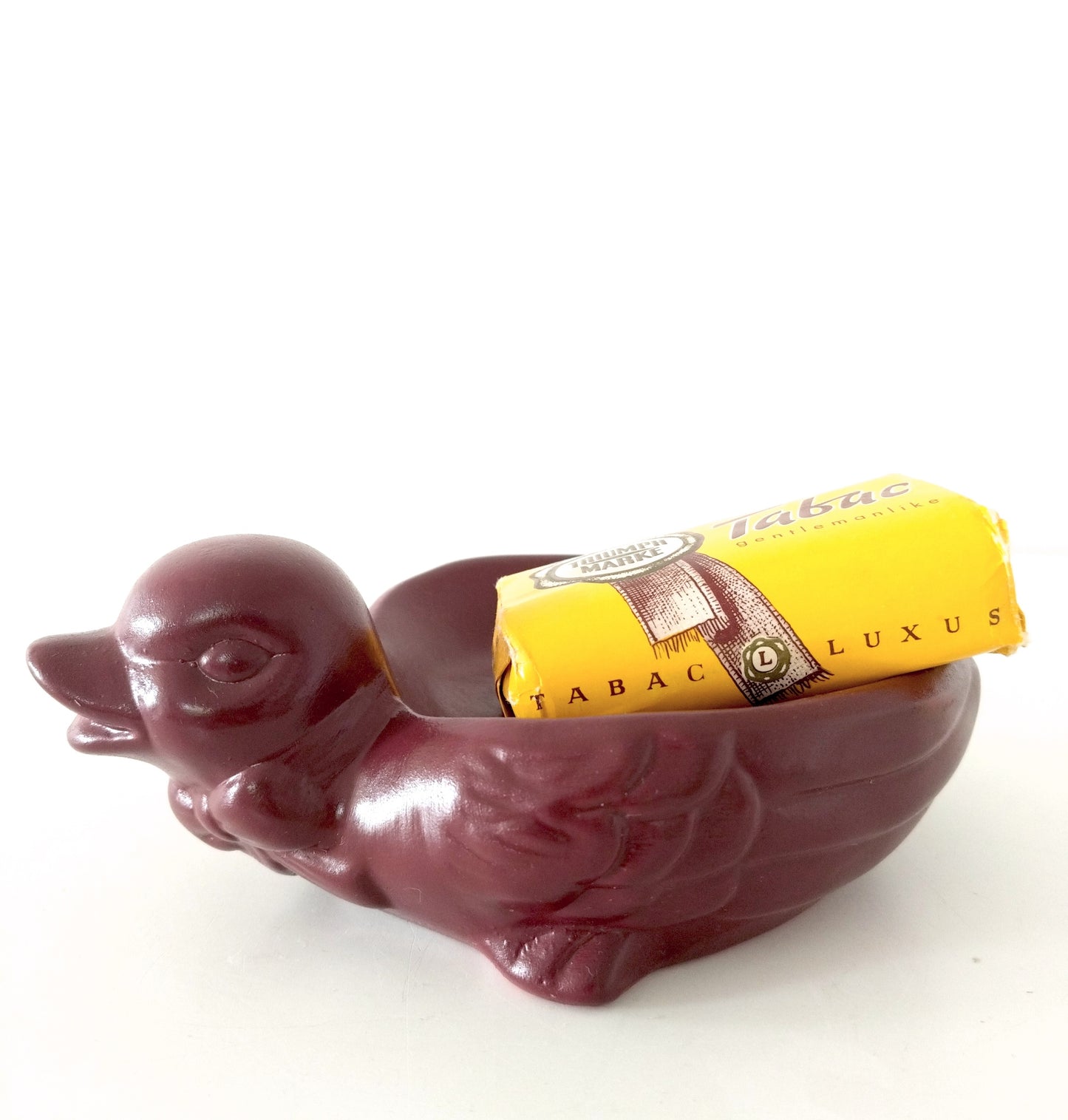 Vide-poches/ porte-savon canard en céramique