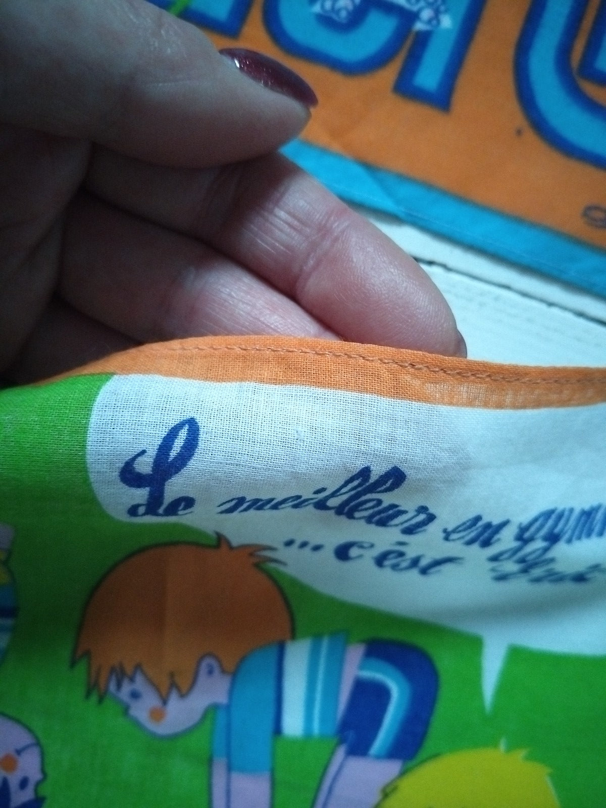 Ensemble de 7 mouchoirs/ semainier pour enfants