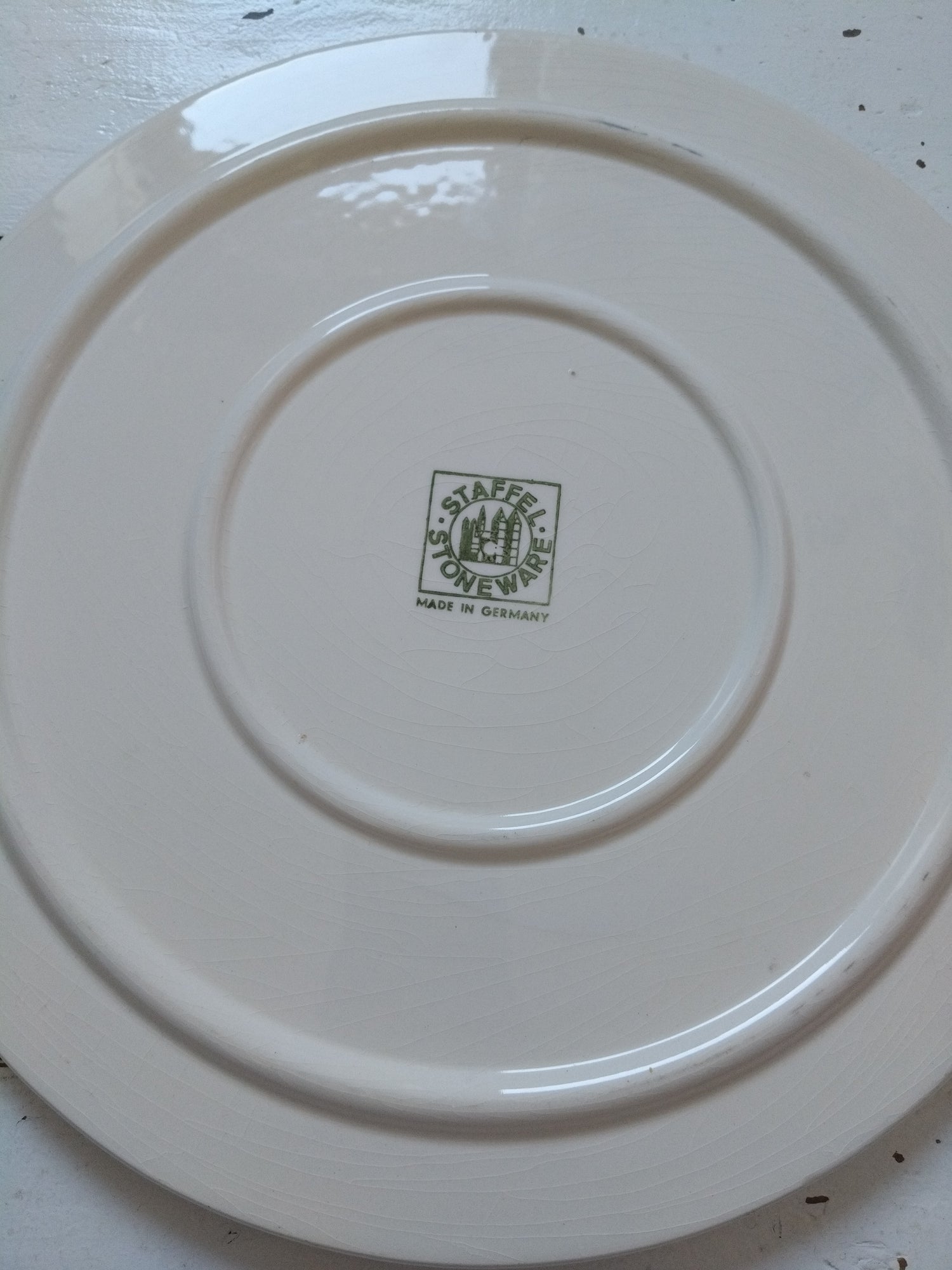 Plat à gâteau/ tarte/ service en céramique Staffel Stoneware Germany - cetaitmieuxavant
