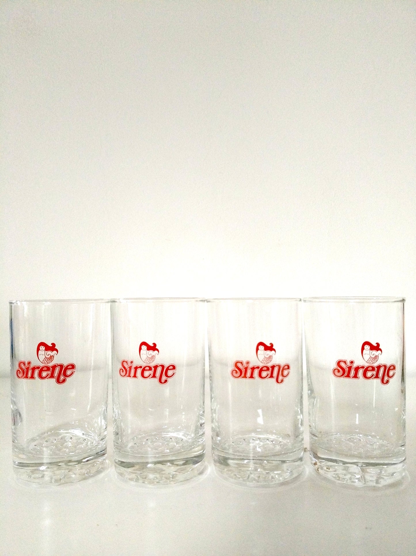 4 verres publicitaires Sirène limonade (2 sets disponibles)