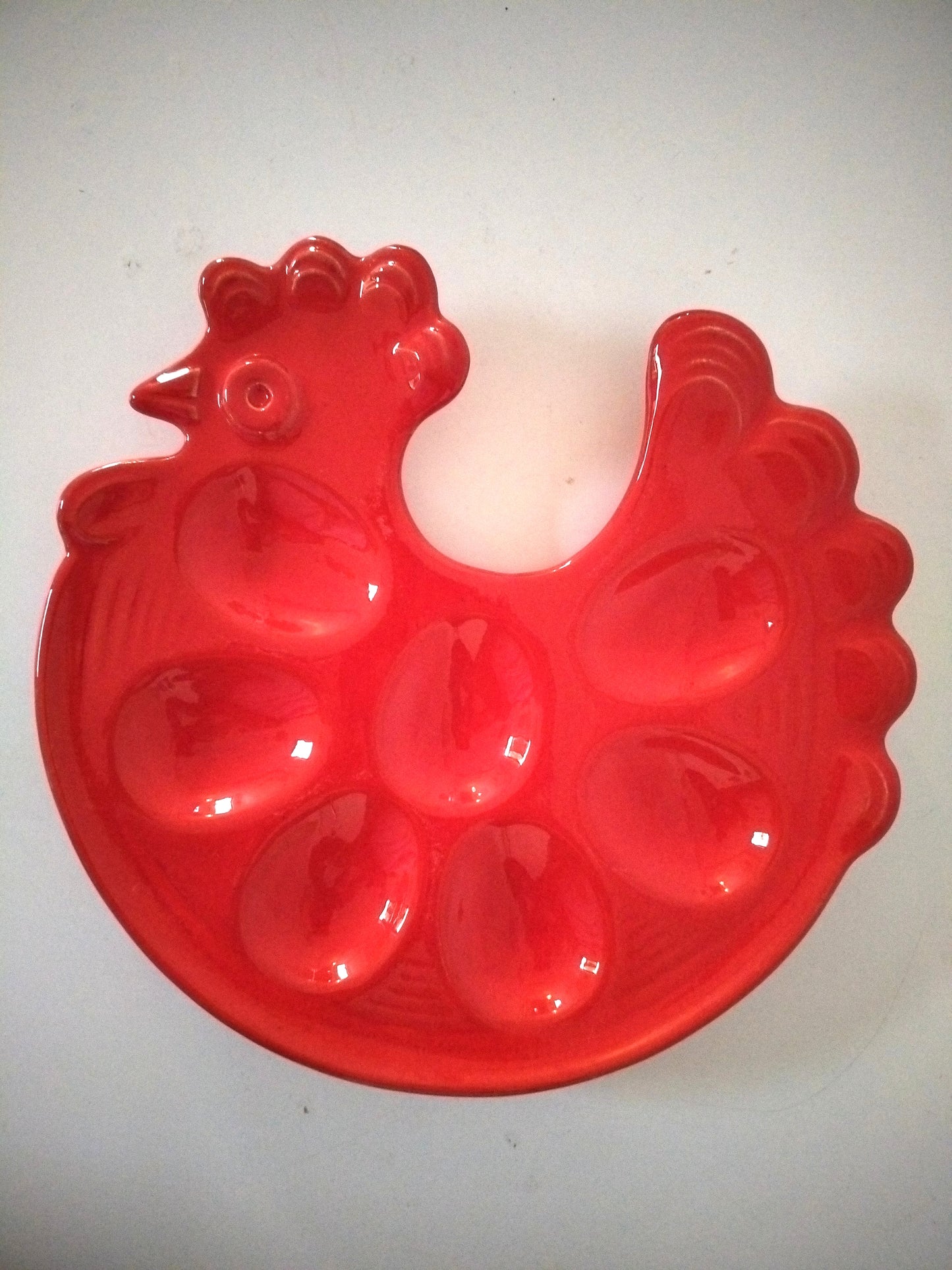 Plateau/ plat à œufs Waechtersbach poule