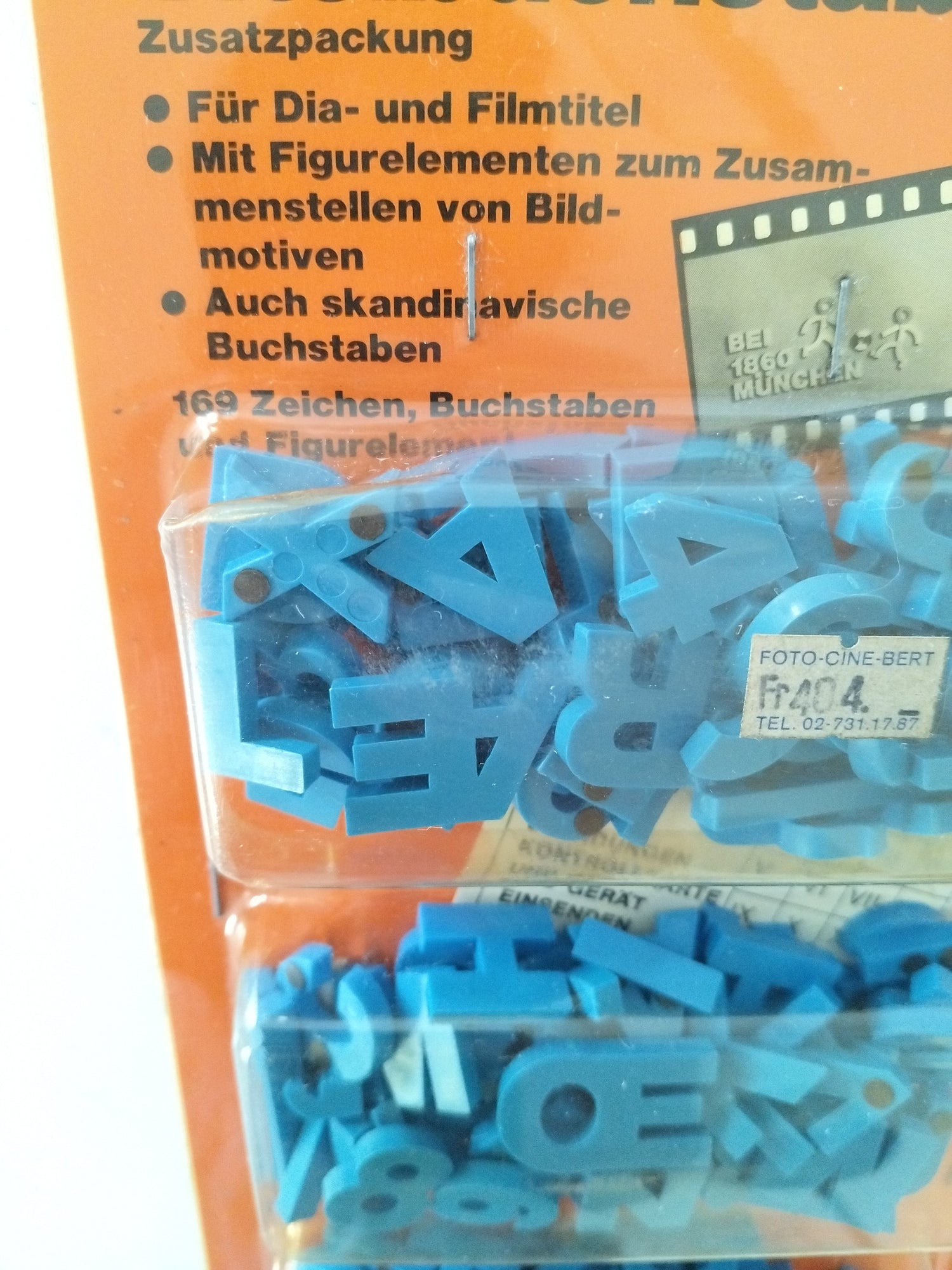 169 lettres, chiffres et éléments de figures magnétiques en plastique Kaiser Fototechnik Germany - cetaitmieuxavant