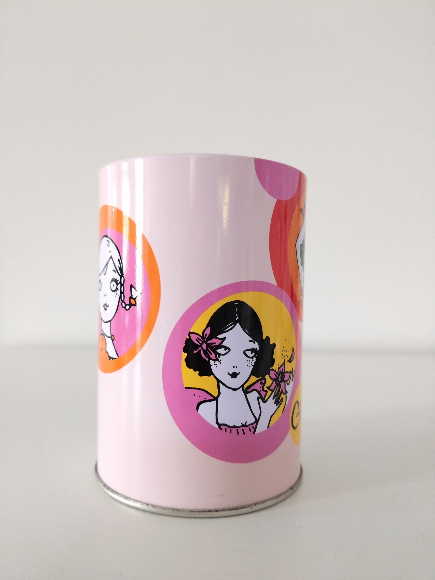 Pot à stylos/ crayons/ pinceaux métallique Corinne Cobson 90's
