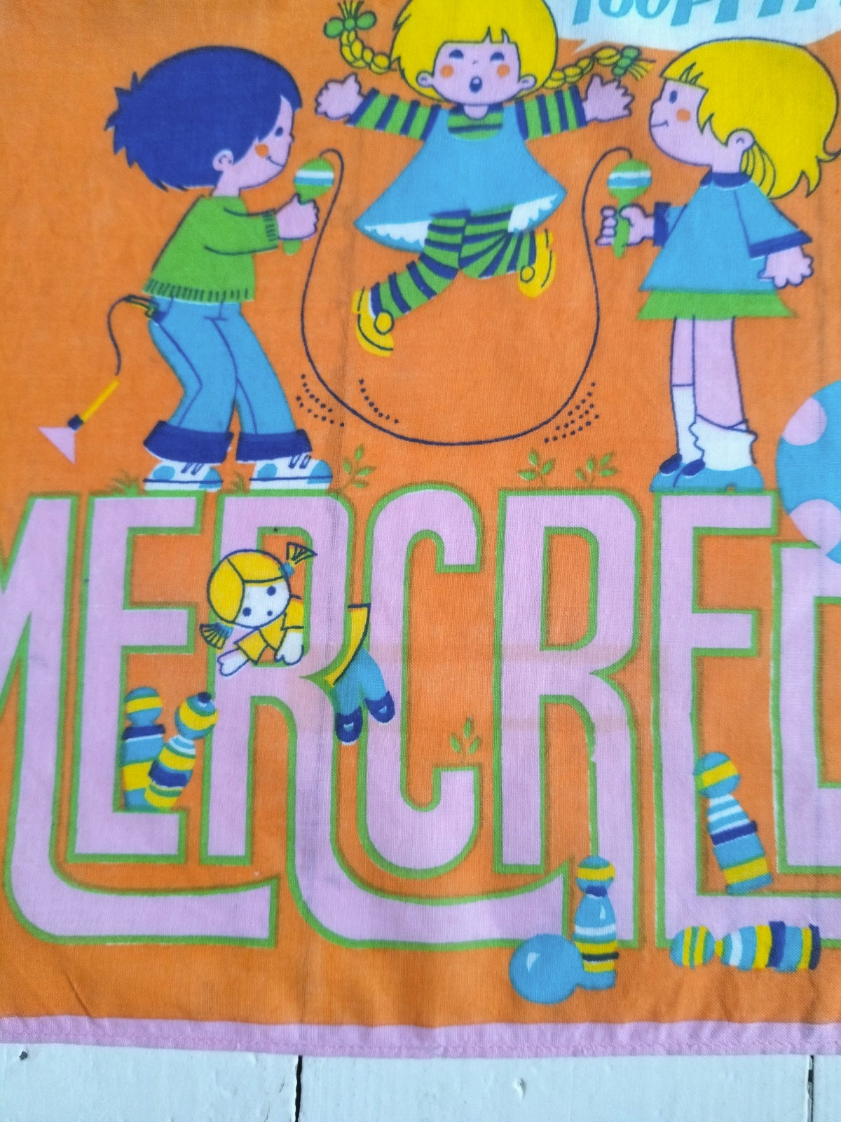Ensemble de 7 mouchoirs/ semainier pour enfants