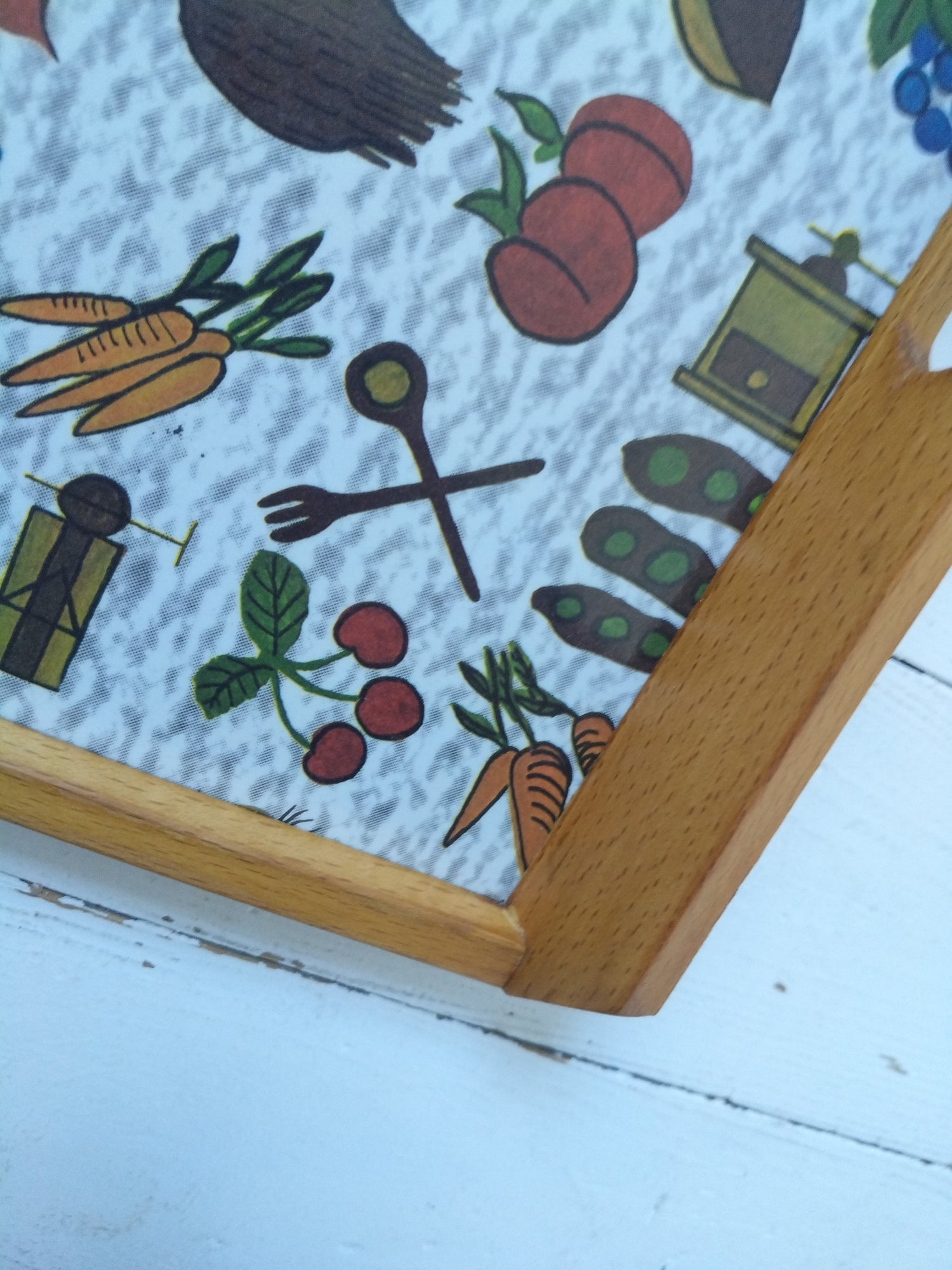 Plateau bois et plastique mélaminé 60's - cetaitmieuxavant