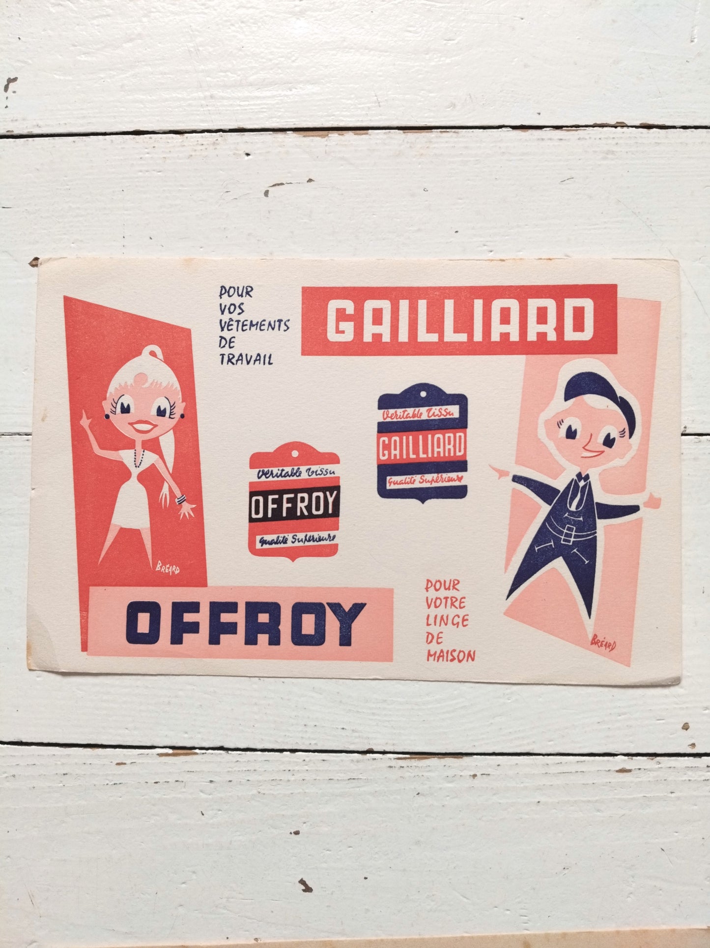 Ancien buvard publicitaire Gailliard, Reynard, SigranD ou chocolat Jacqueline au choix