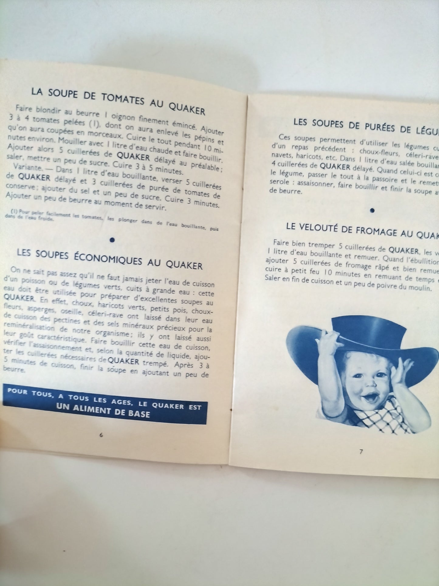 Ancien petit livre de cuisine : les économies de popote Liebig ou les recettes de Quaker Oats, au choix