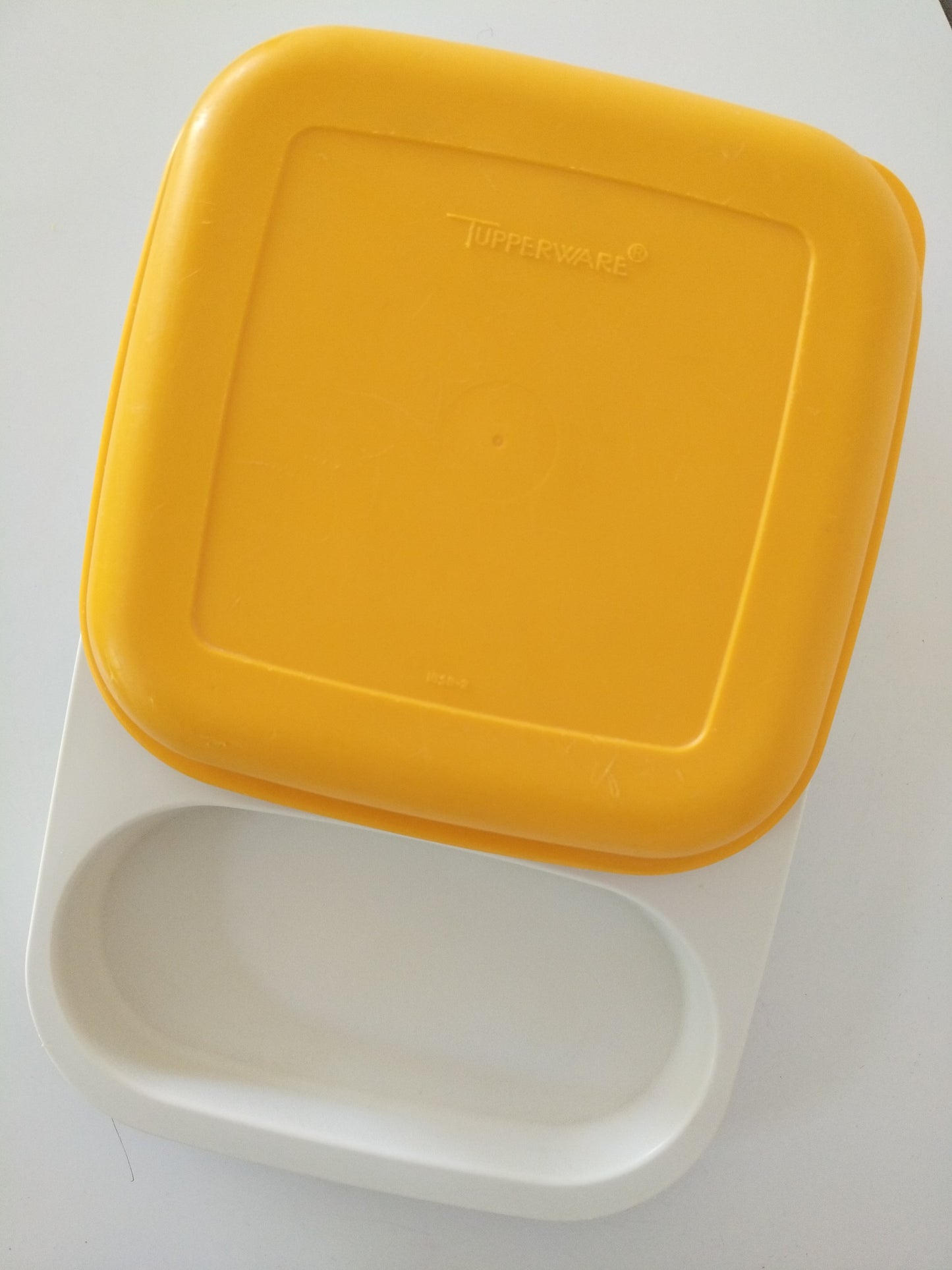 Petit plateau repas avec couvercle Tupperware - cetaitmieuxavant