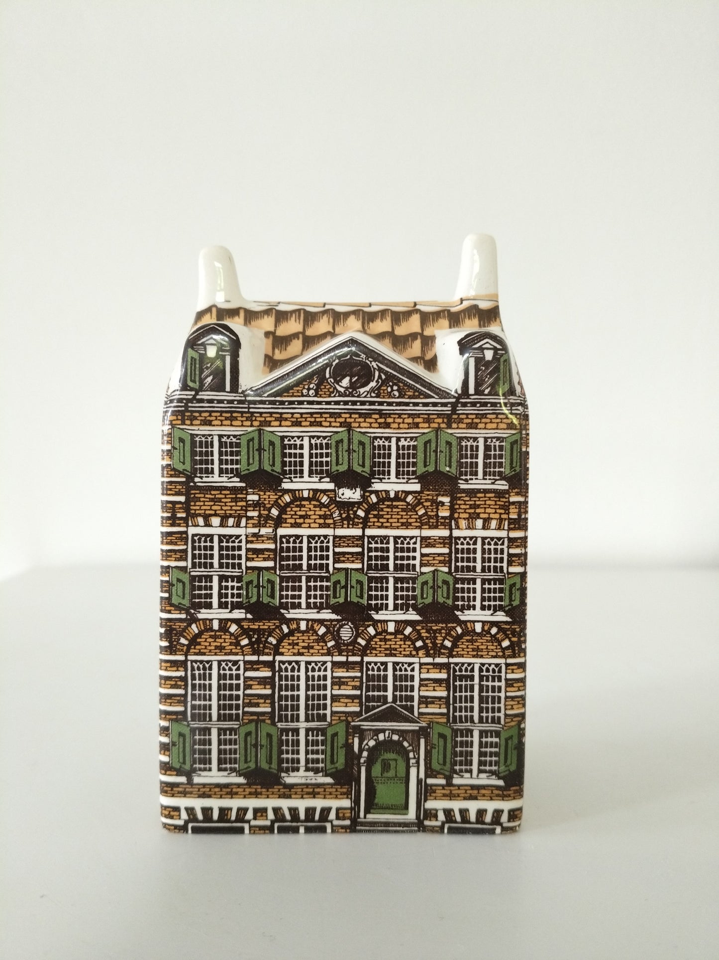 Maison hollandaise miniature en porcelaine Delft's Polychroom  Hand Painted Holland 7-6-12 au choix - cetaitmieuxavant