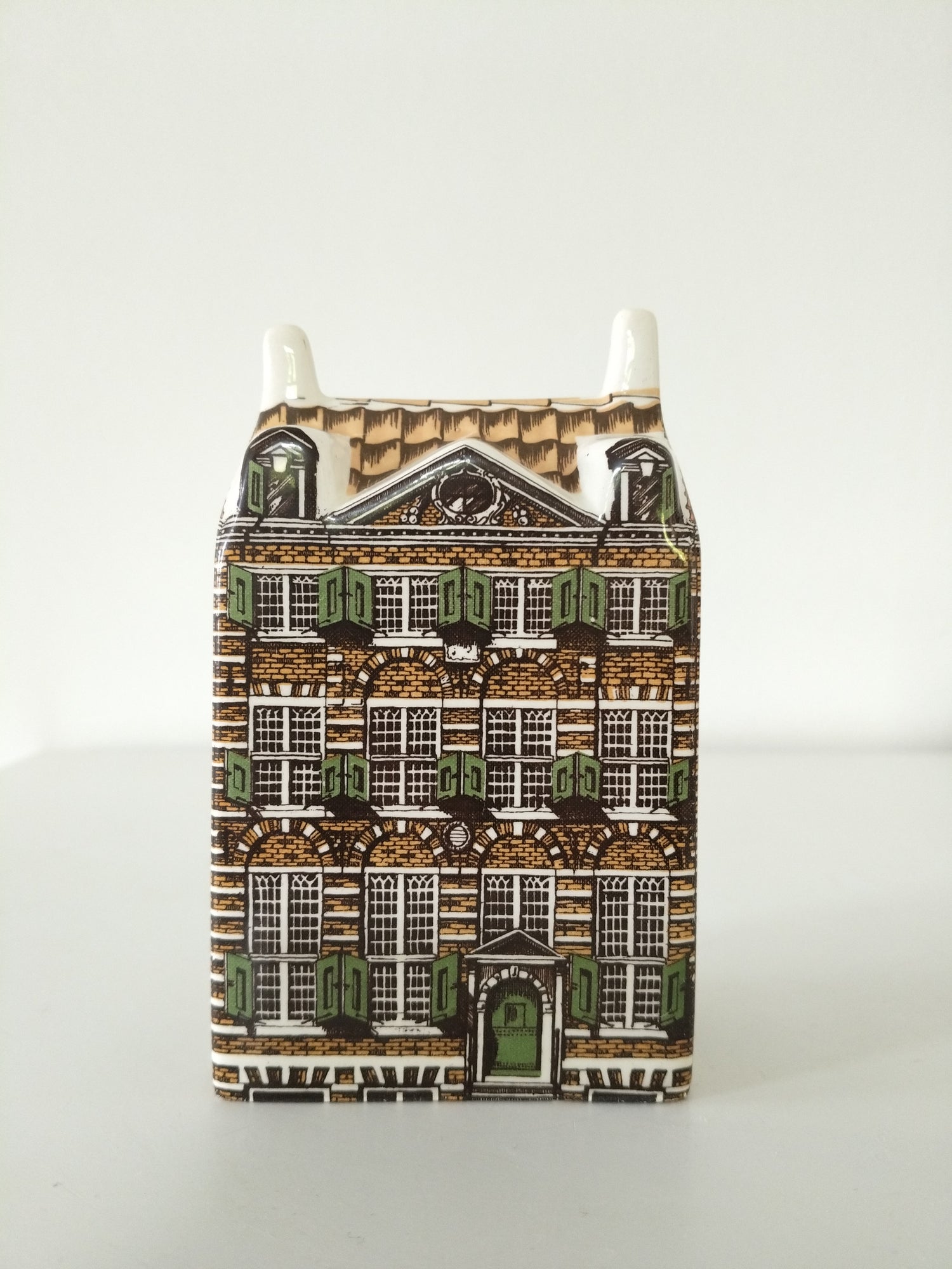 Maison hollandaise miniature en porcelaine Delft's Polychroom  Hand Painted Holland 7-6-12 au choix - cetaitmieuxavant