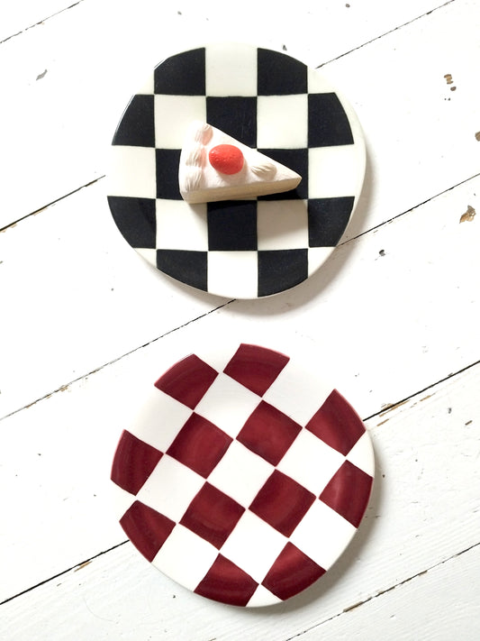 Petite assiette/ soucoupe Boch La Louvière Damier au choix