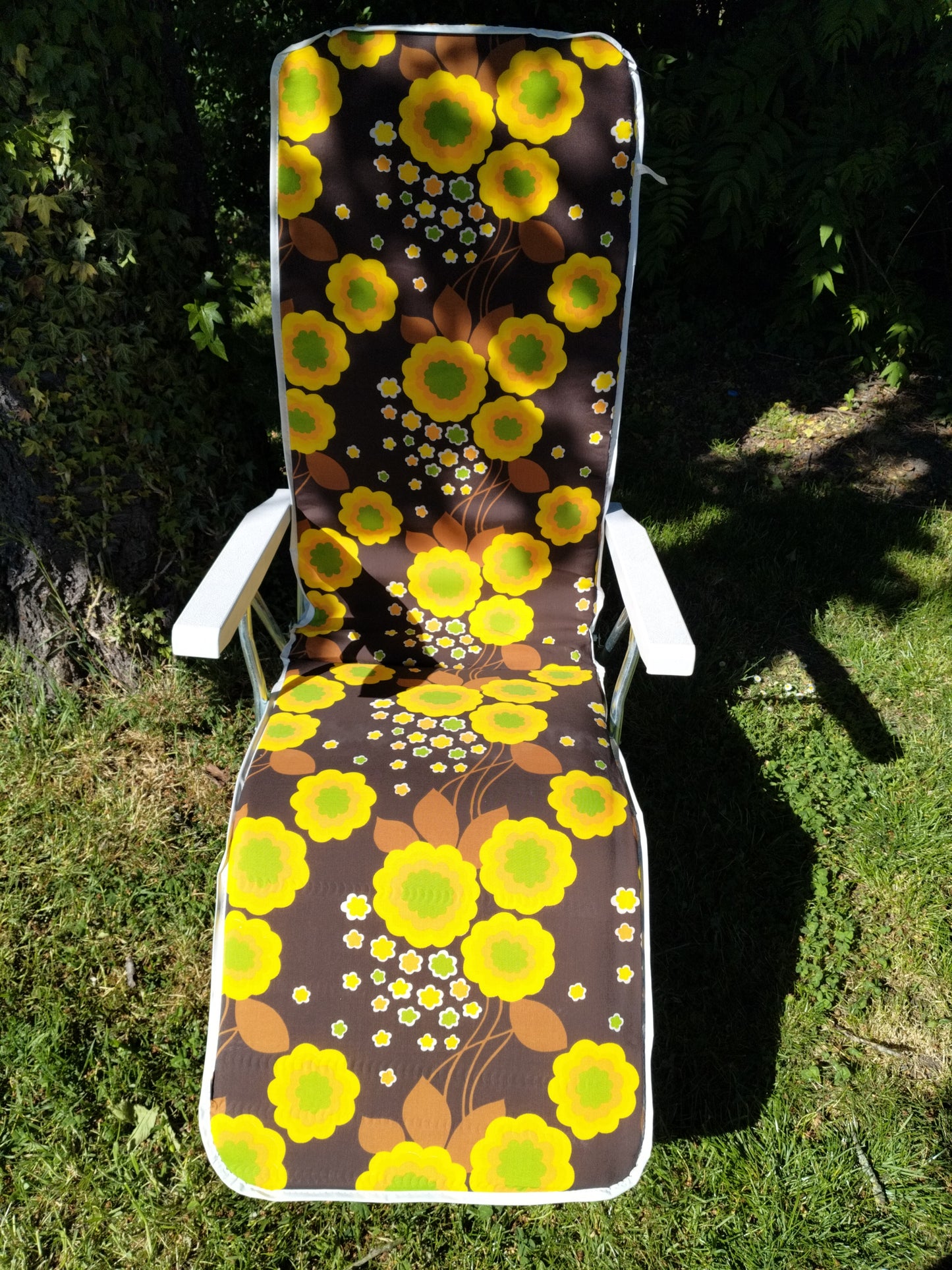 Chaise longue/ relax Ricco flower power - cetaitmieuxavant