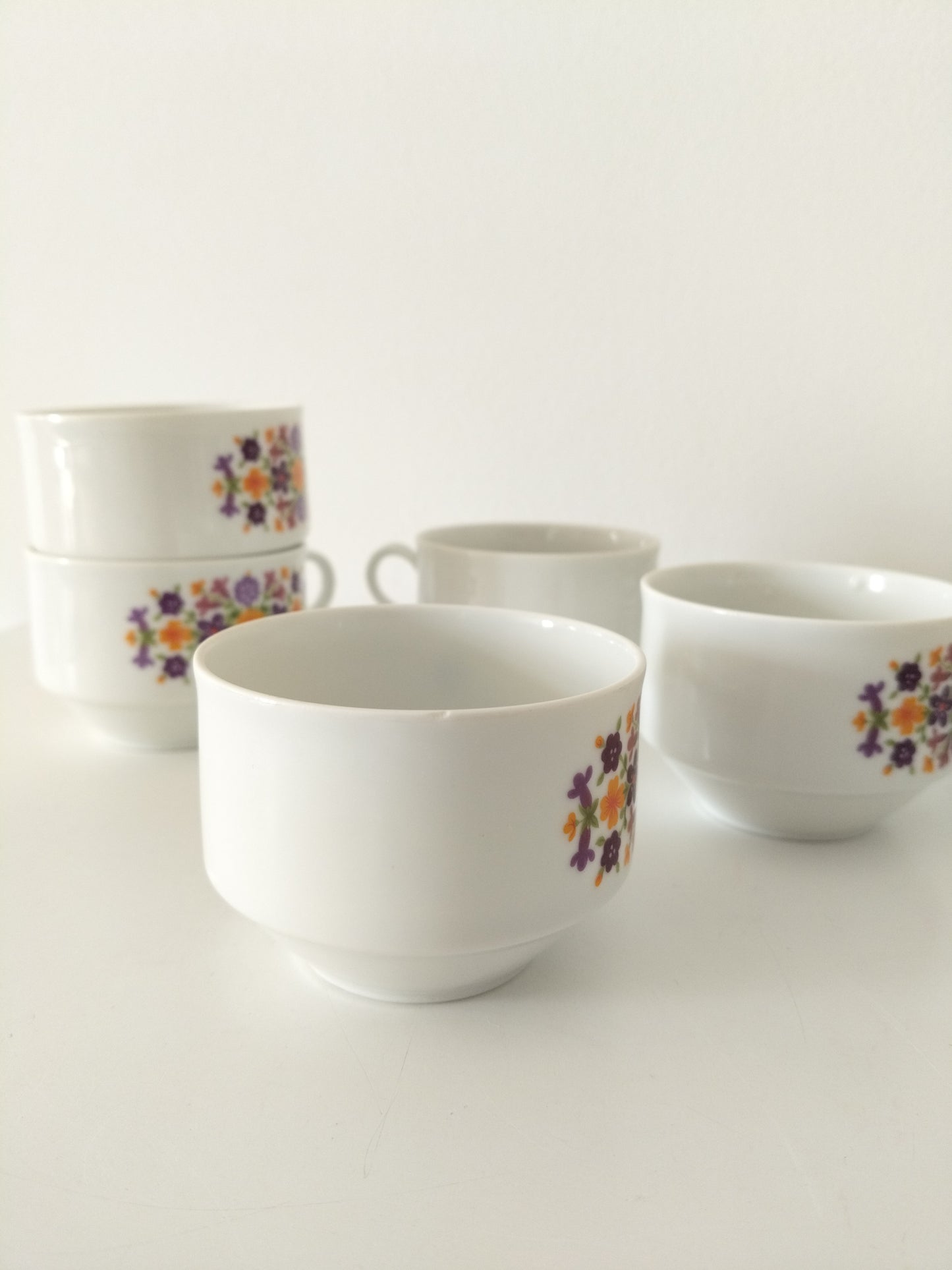 Unité ou duo de tasses + soucoupes en porcelaine Bavaria