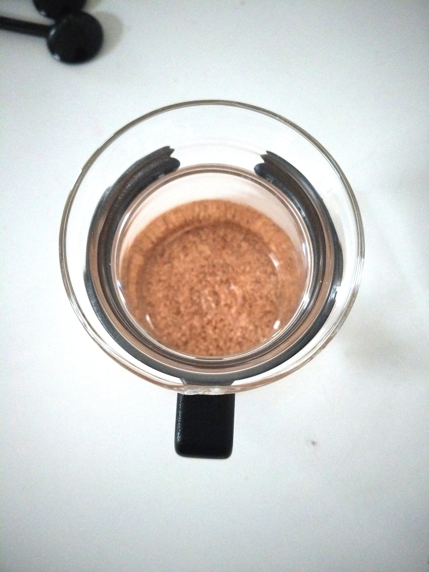 Ensemble de 4 tasses en verre + touillettes + sous-tasses en liège Bodum