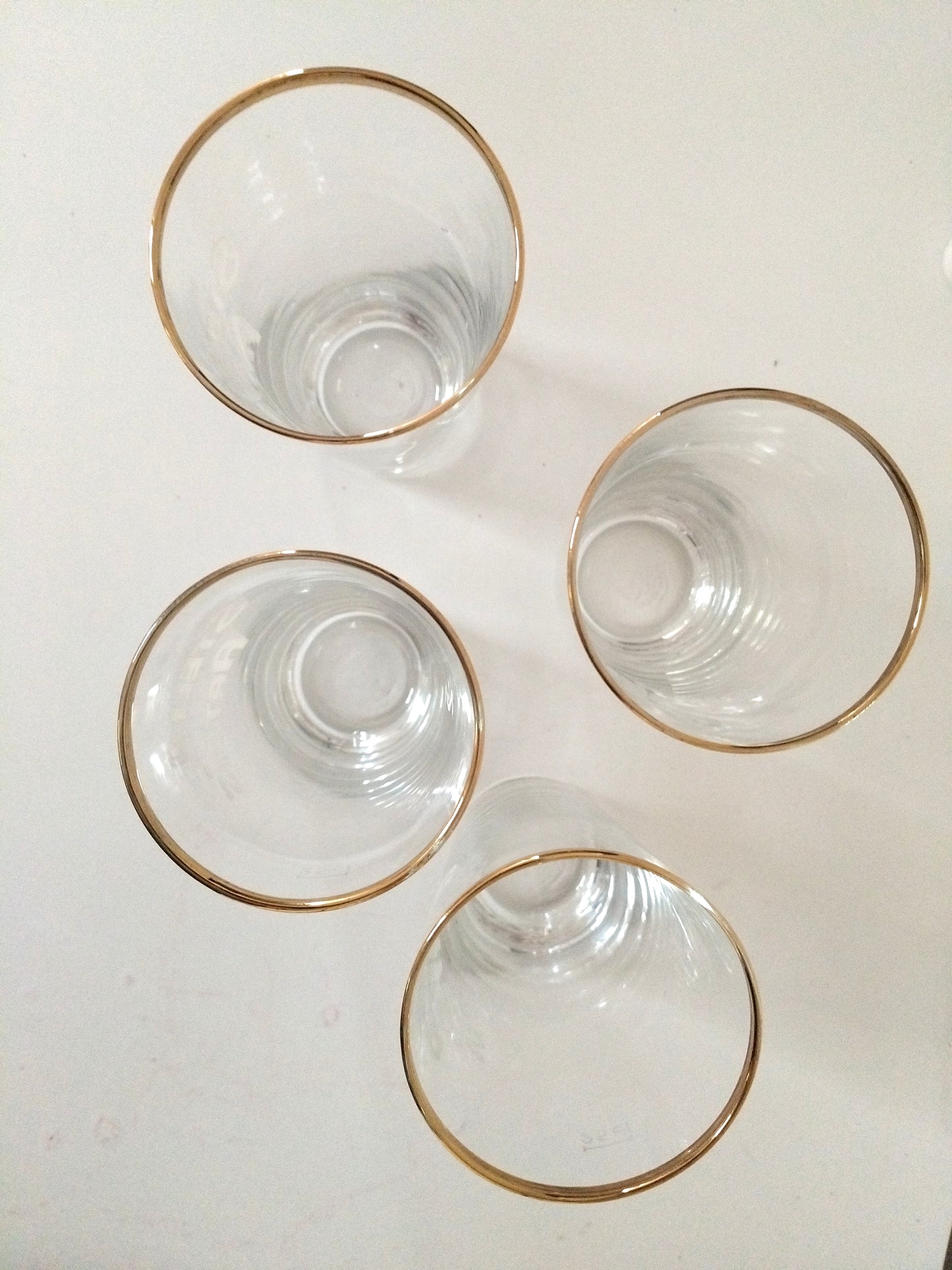 4 anciens verres publicitaires bière Stella Artois
