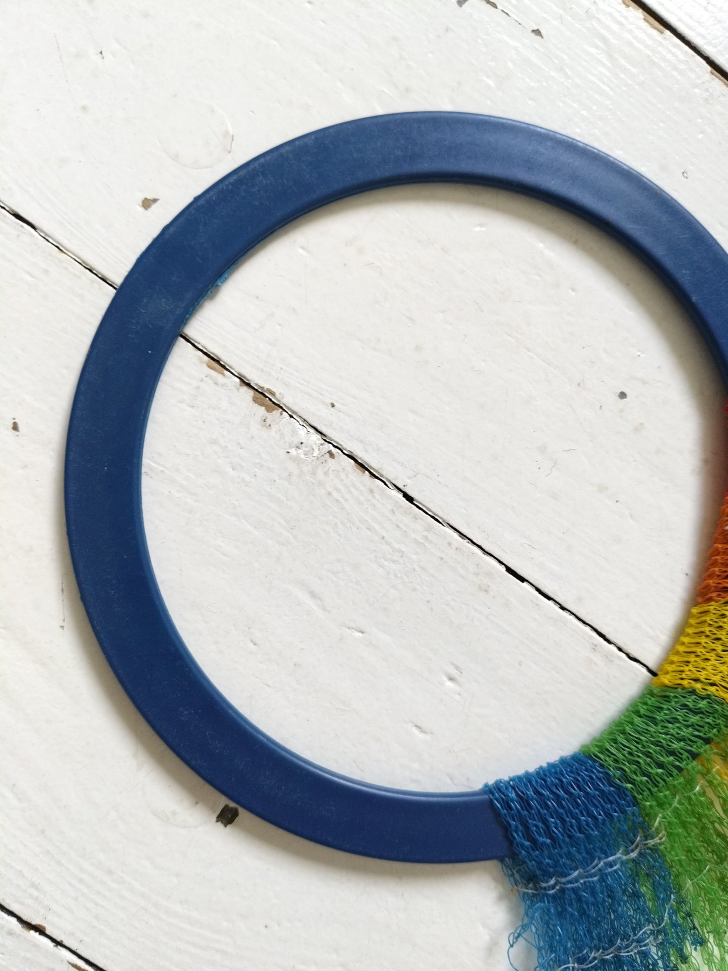 Petit filet à courses multicolore en nylon et plastique
