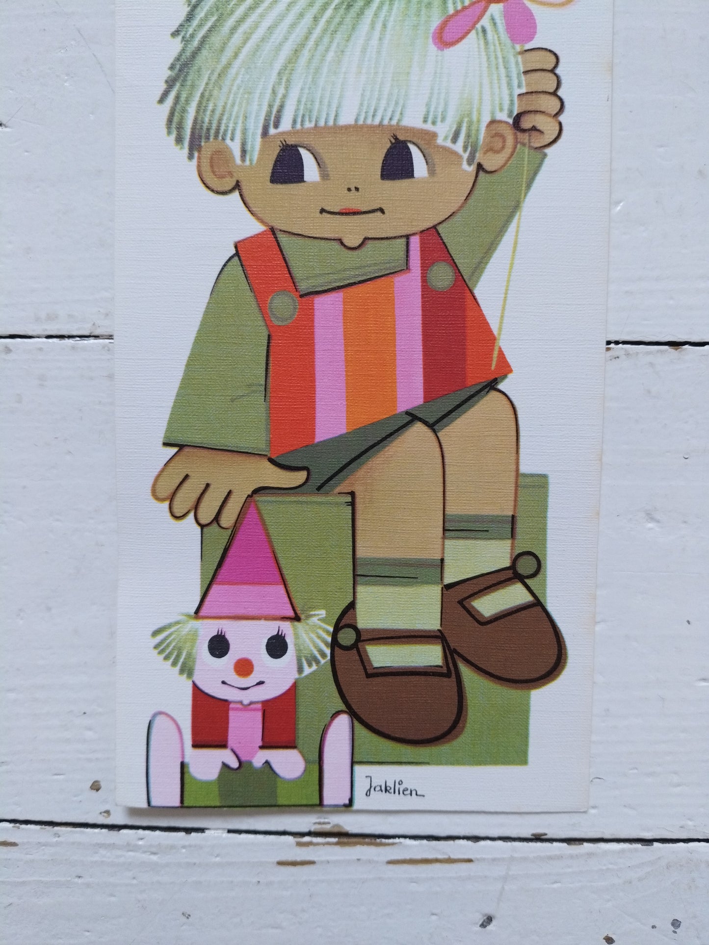 Ancienne carte postale Jaklien Moerman 70's au choix