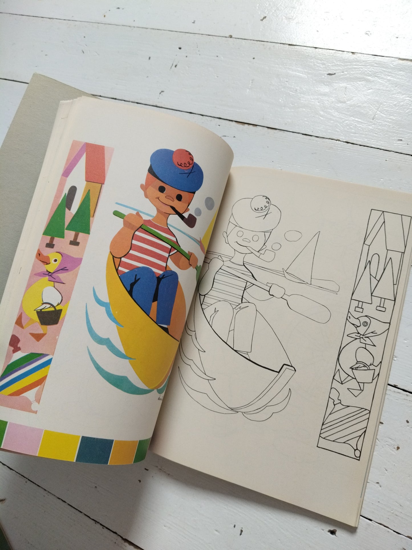 Ancien livre de jeux et coloriage vierge - cetaitmieuxavant