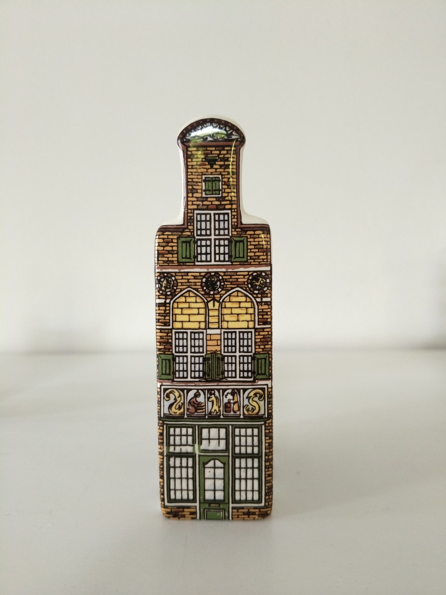 Maison hollandaise miniature en porcelaine Delft's Polychroom  Hand Painted Holland 7-6-12 au choix - cetaitmieuxavant