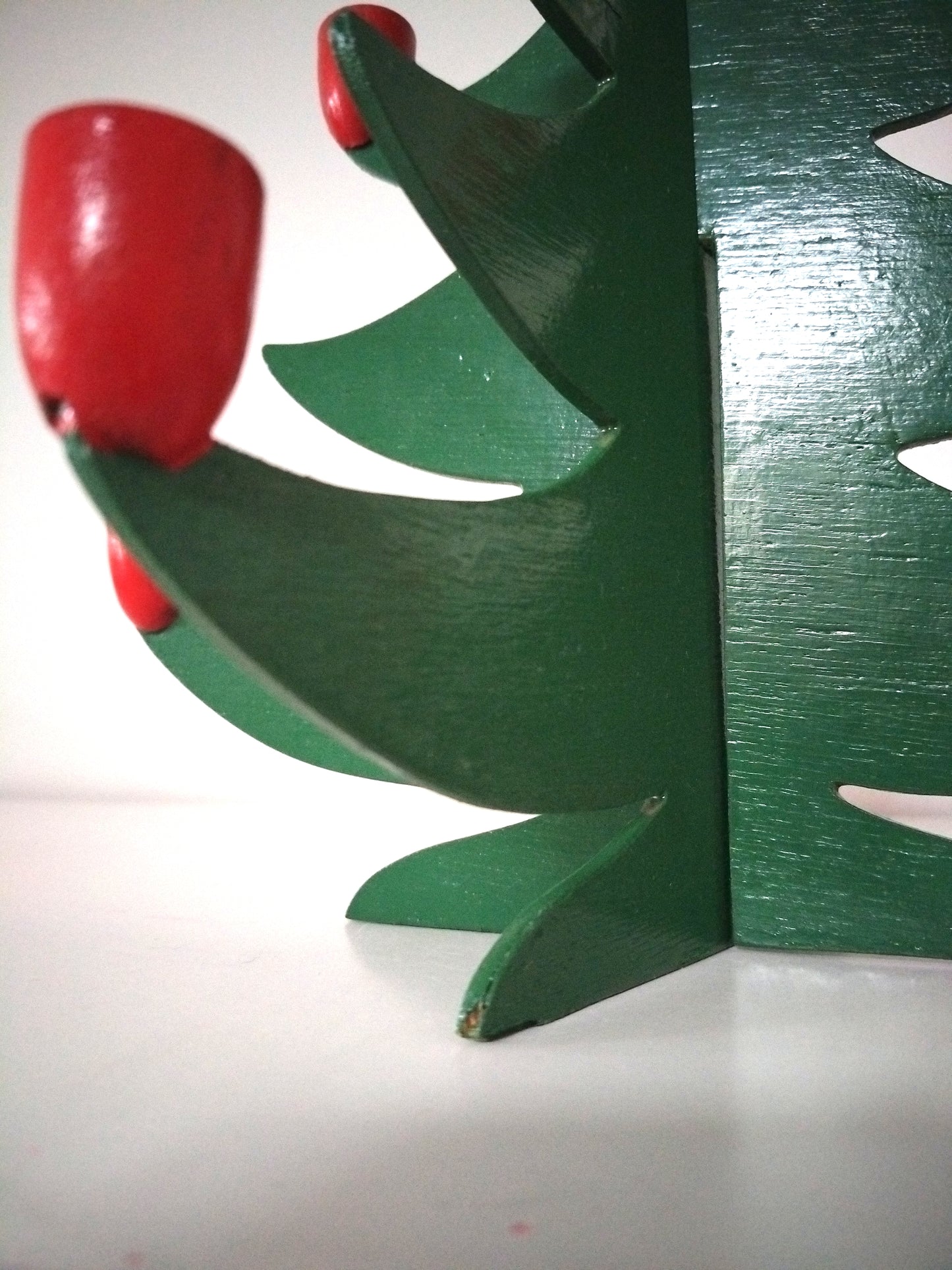 Bougeoir de Noël sapin en bois handmade Sri Lanka