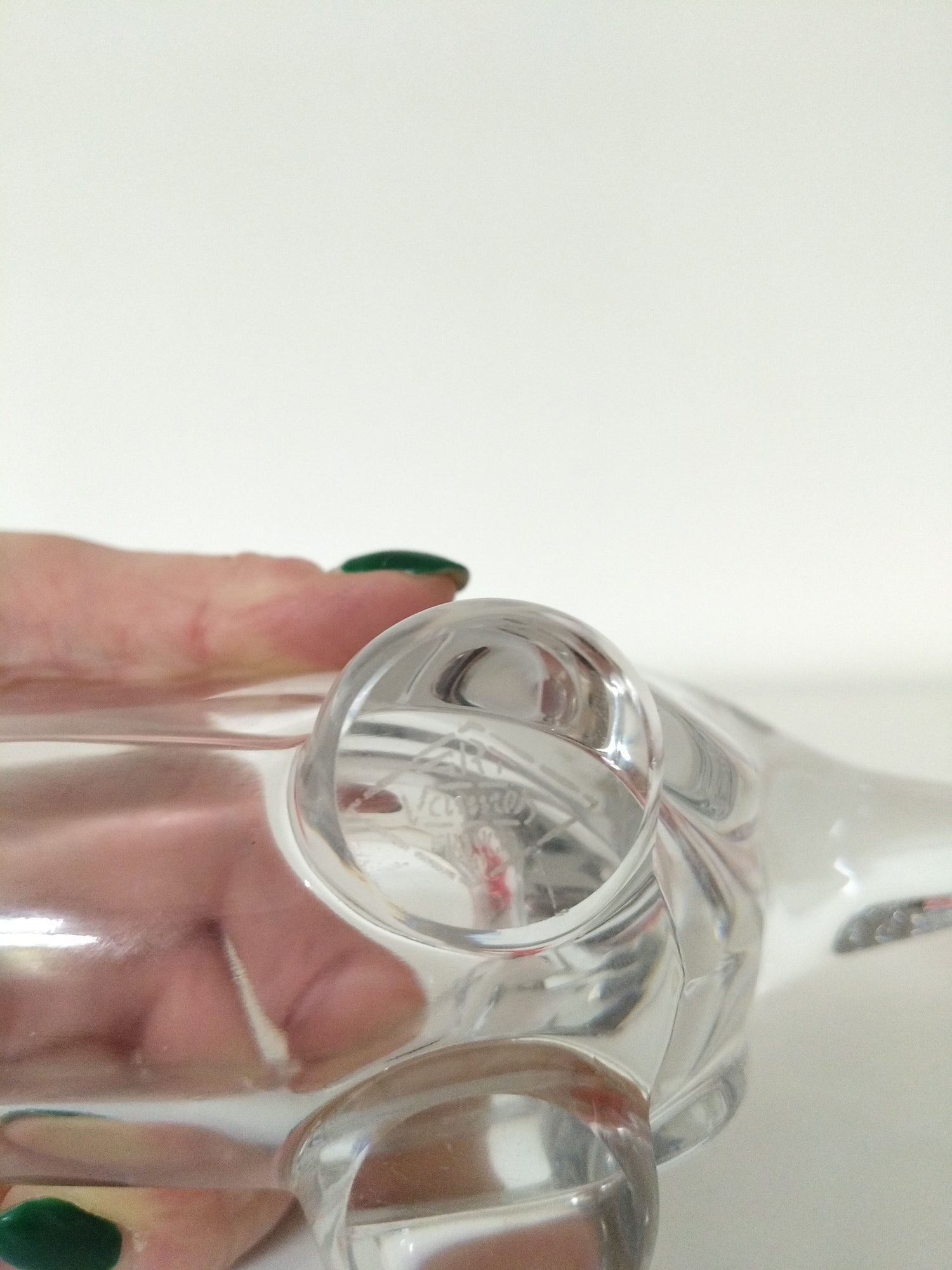 Vide-poches/ porte-bijoux chien saucisse teckel en cristal Art Vannes France - cetaitmieuxavant