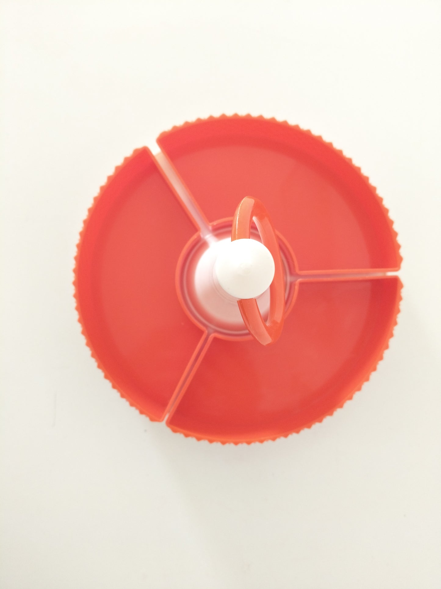 Petit plateau tournant à compartiments en plastique Vitri West Germany