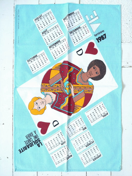 Torchon calendrier 1987 - cetaitmieuxavant