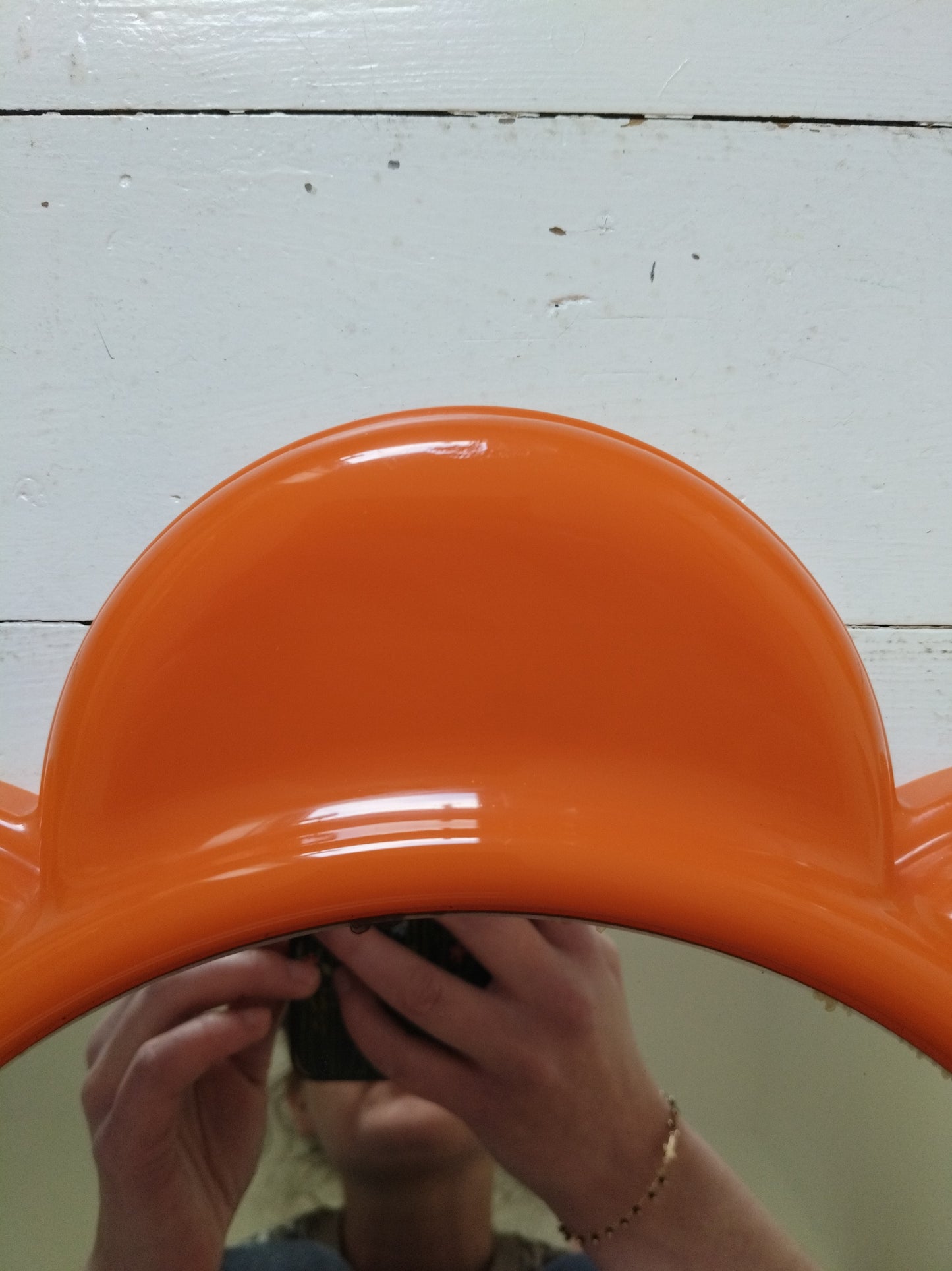 Miroir fleur en plastique vintage Visiva France