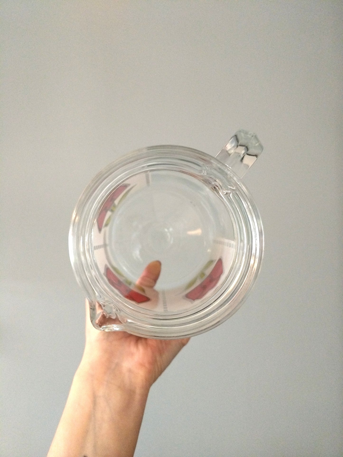 Carafe tulipes en verre