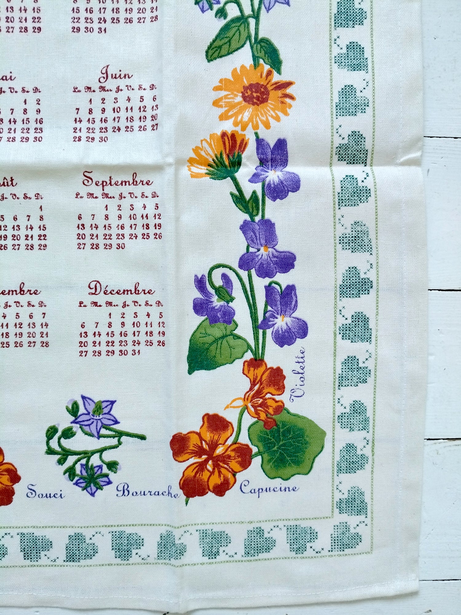 Torchon de cuisine calendrier 2004 Carré d'Azur - cetaitmieuxavant