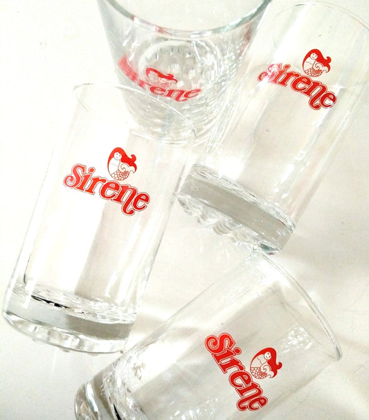 4 verres publicitaires Sirène limonade (2 sets disponibles)