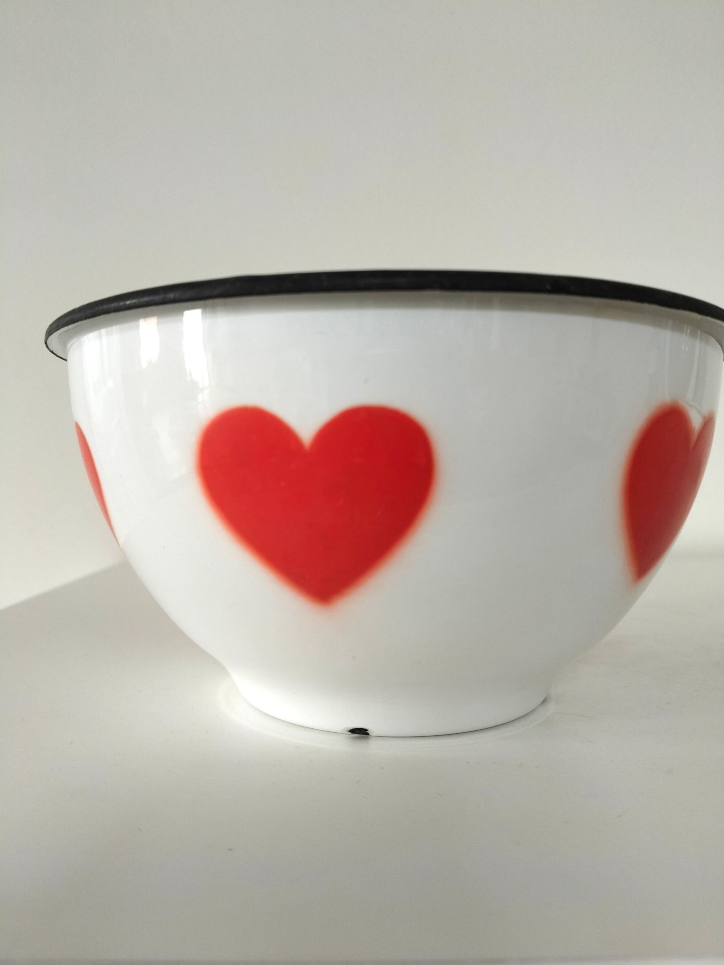 Bol ou petit plat en émail décor ❤️ Emo Celje made in Yougoslavie au choix